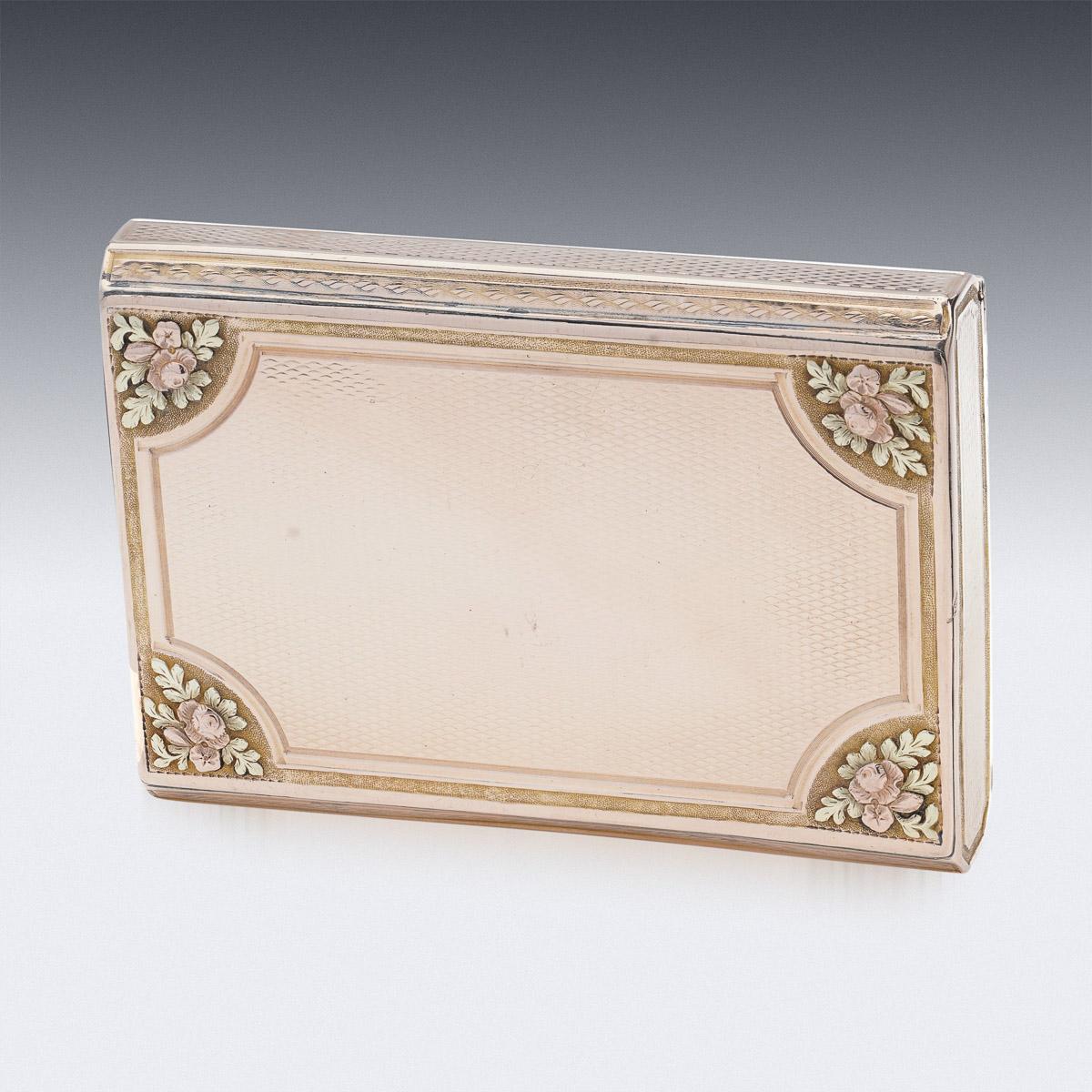 19th Century French 18K Solid Gold Snuff Box, Louis-Francois Tronquoy, c.1830 3