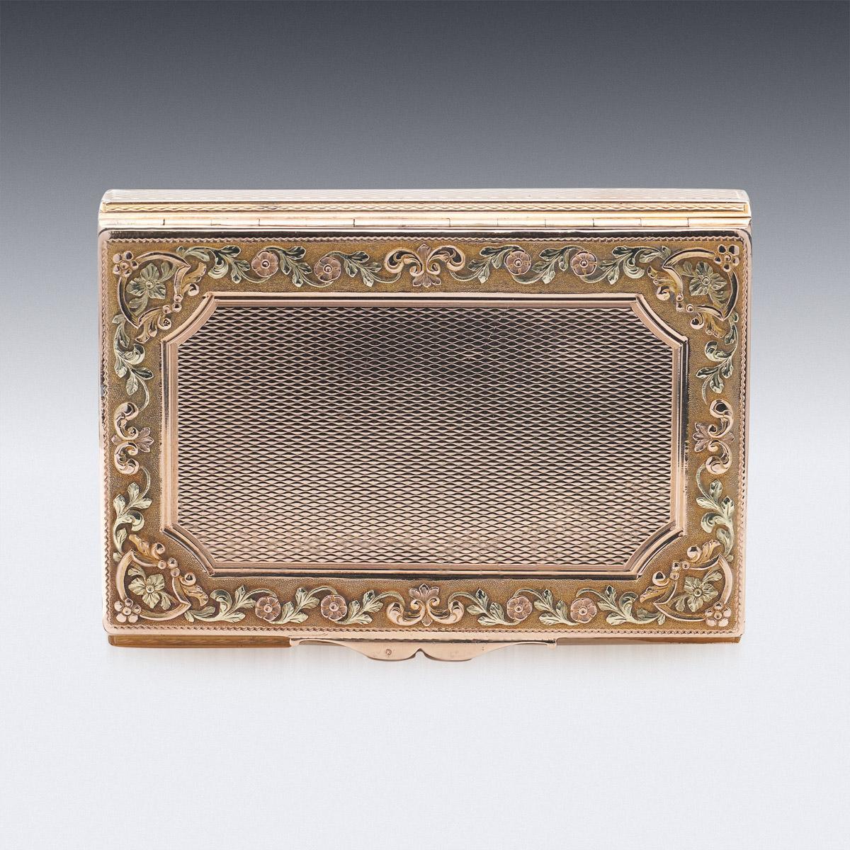 19th Century French 18K Solid Gold Snuff Box, Louis-Francois Tronquoy, c.1830 4
