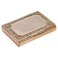 19th Century French 18K Solid Gold Snuff Box, Louis-Francois Tronquoy, c.1830