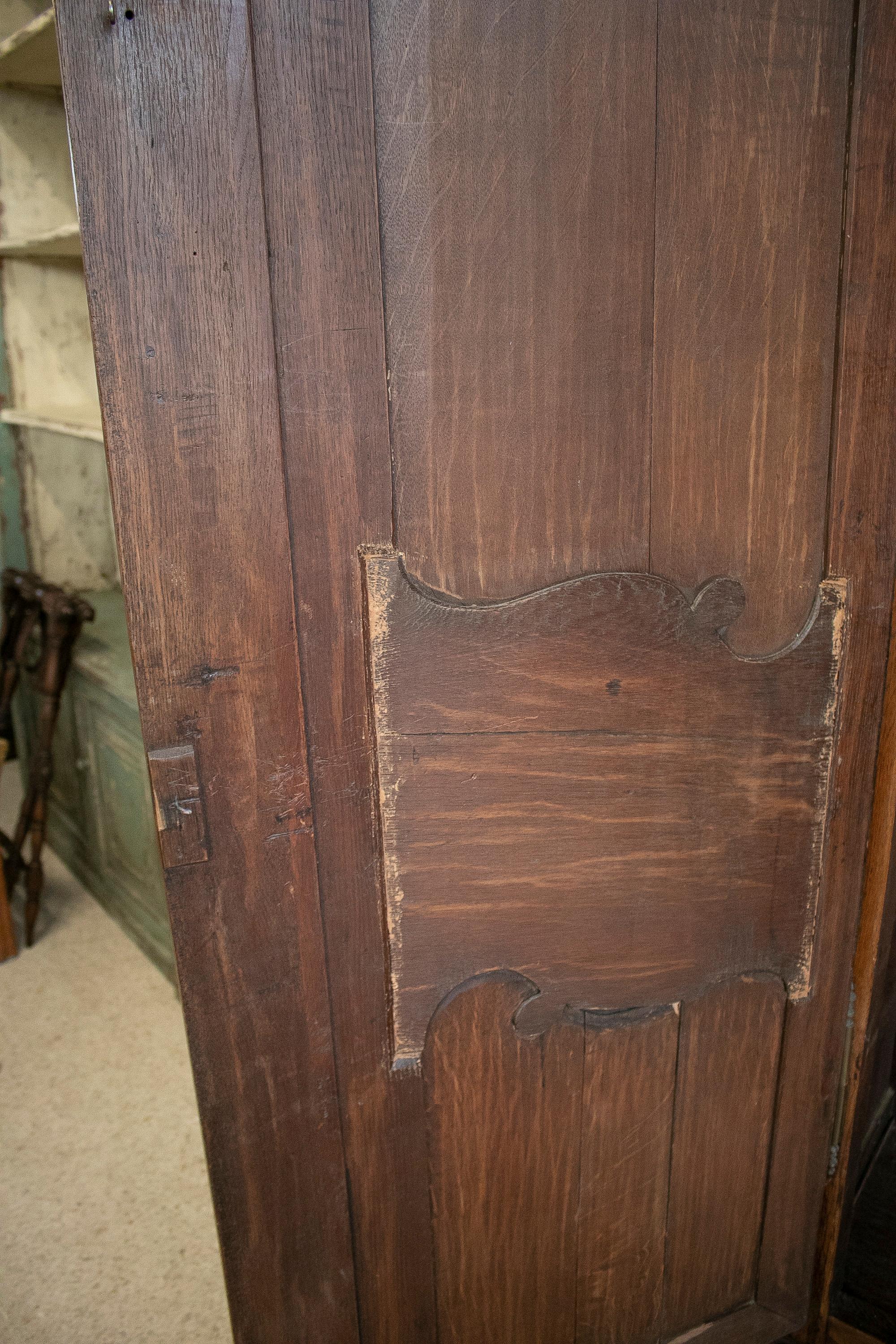 19th Century French 2-Door Wooden Wardrobe For Sale 14