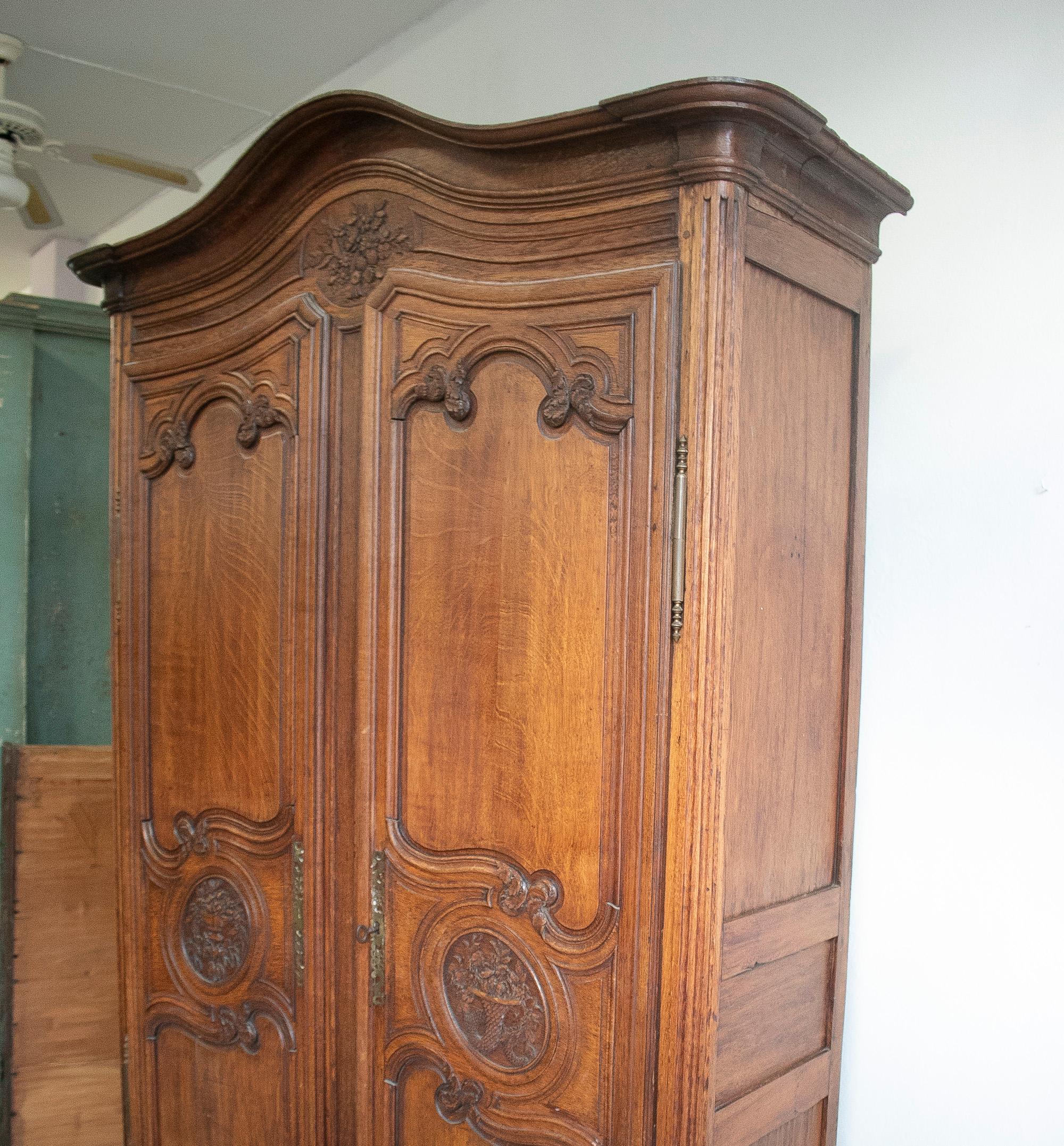 old wood wardrobe