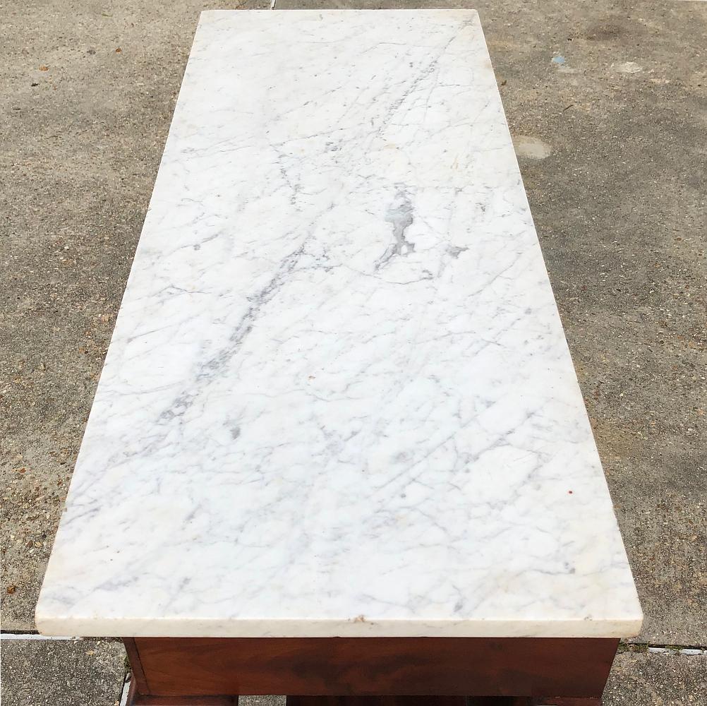 19th Century French 2nd Empire Period Marble Top Console 2