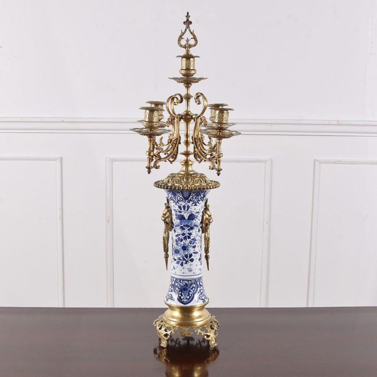 19th Century French 3-Piece Porcelain Garniture Clock Set 2