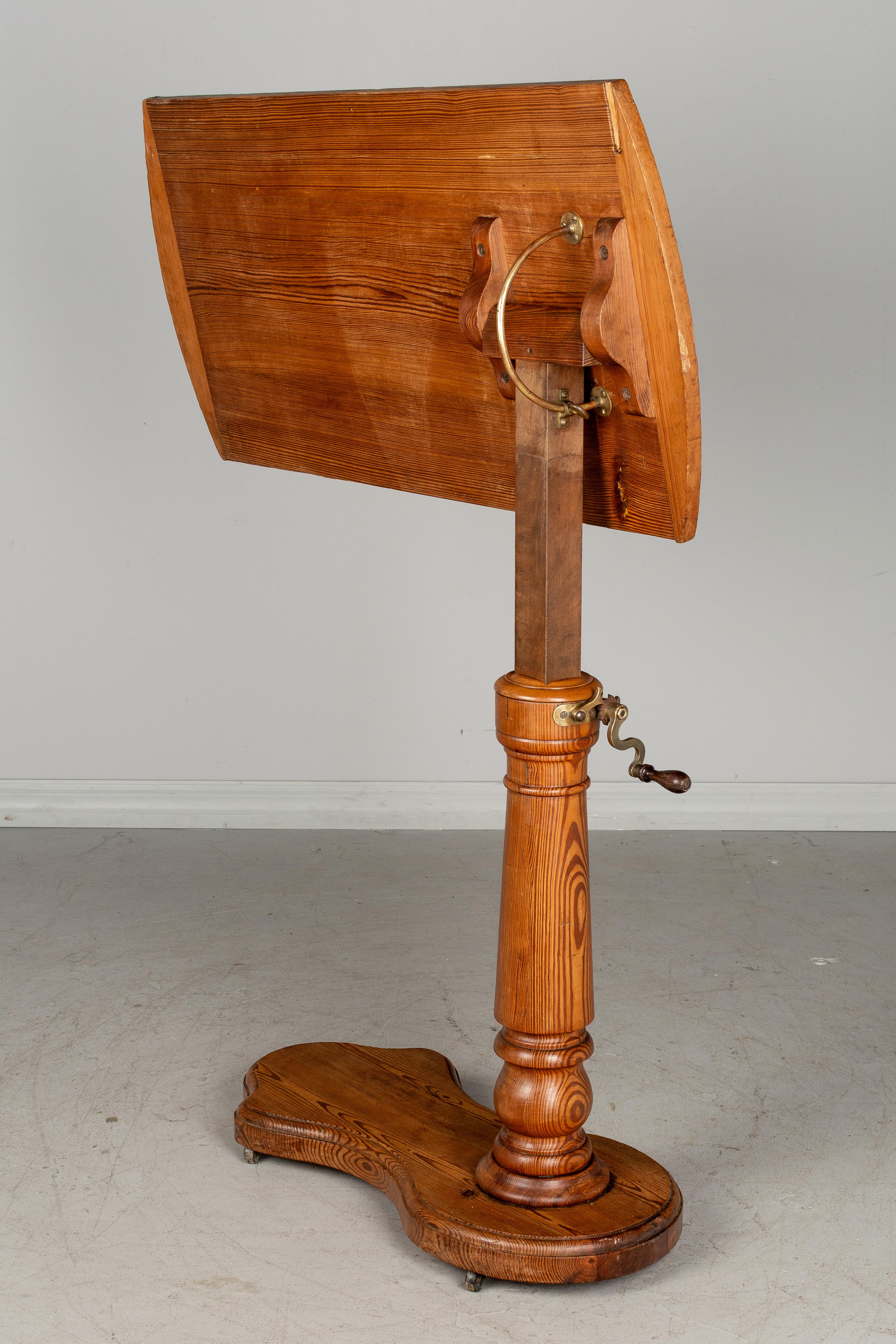 19th Century French Adjustable Tilt-Top Tray Table 3