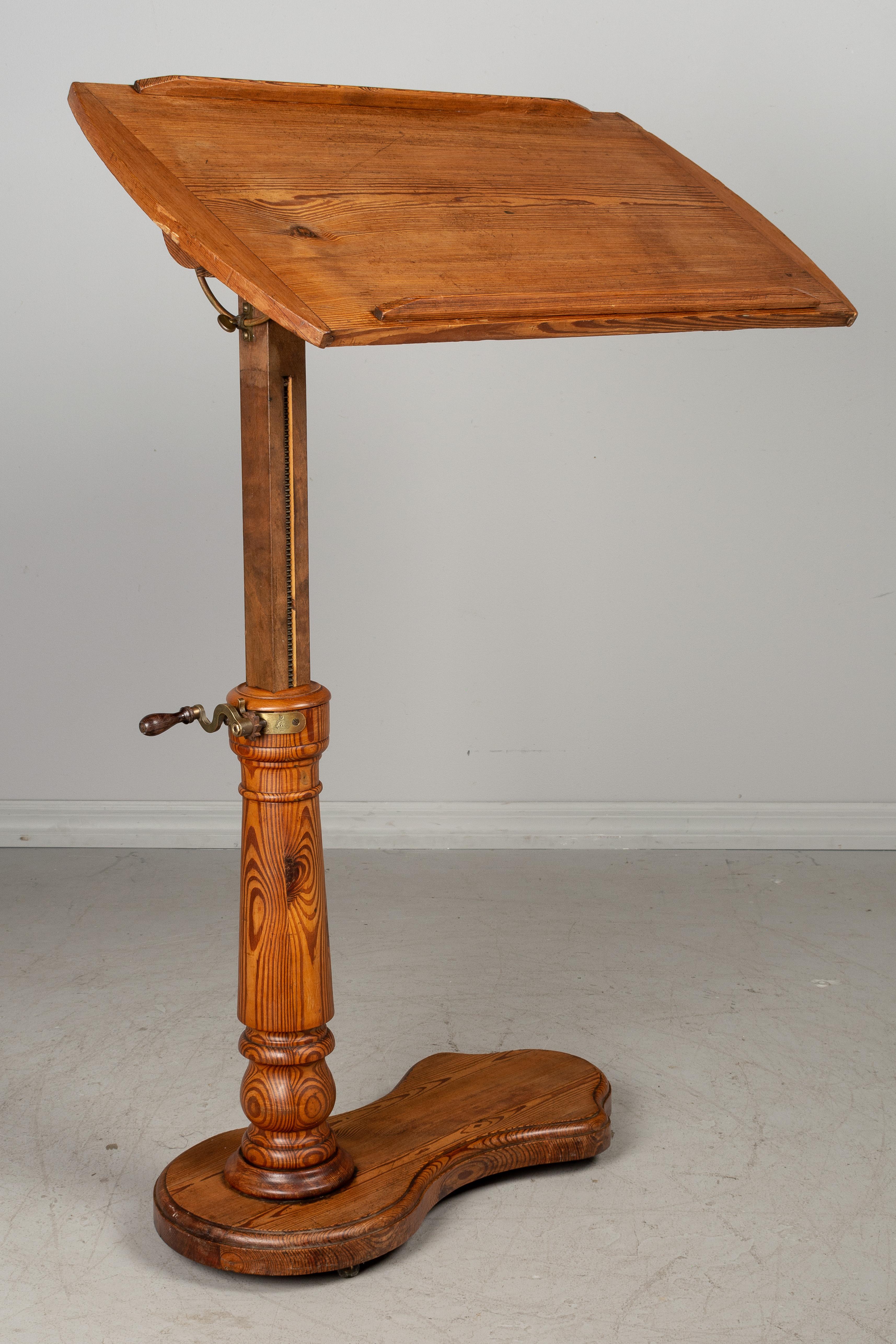 French Provincial 19th Century French Adjustable Tilt-Top Tray Table
