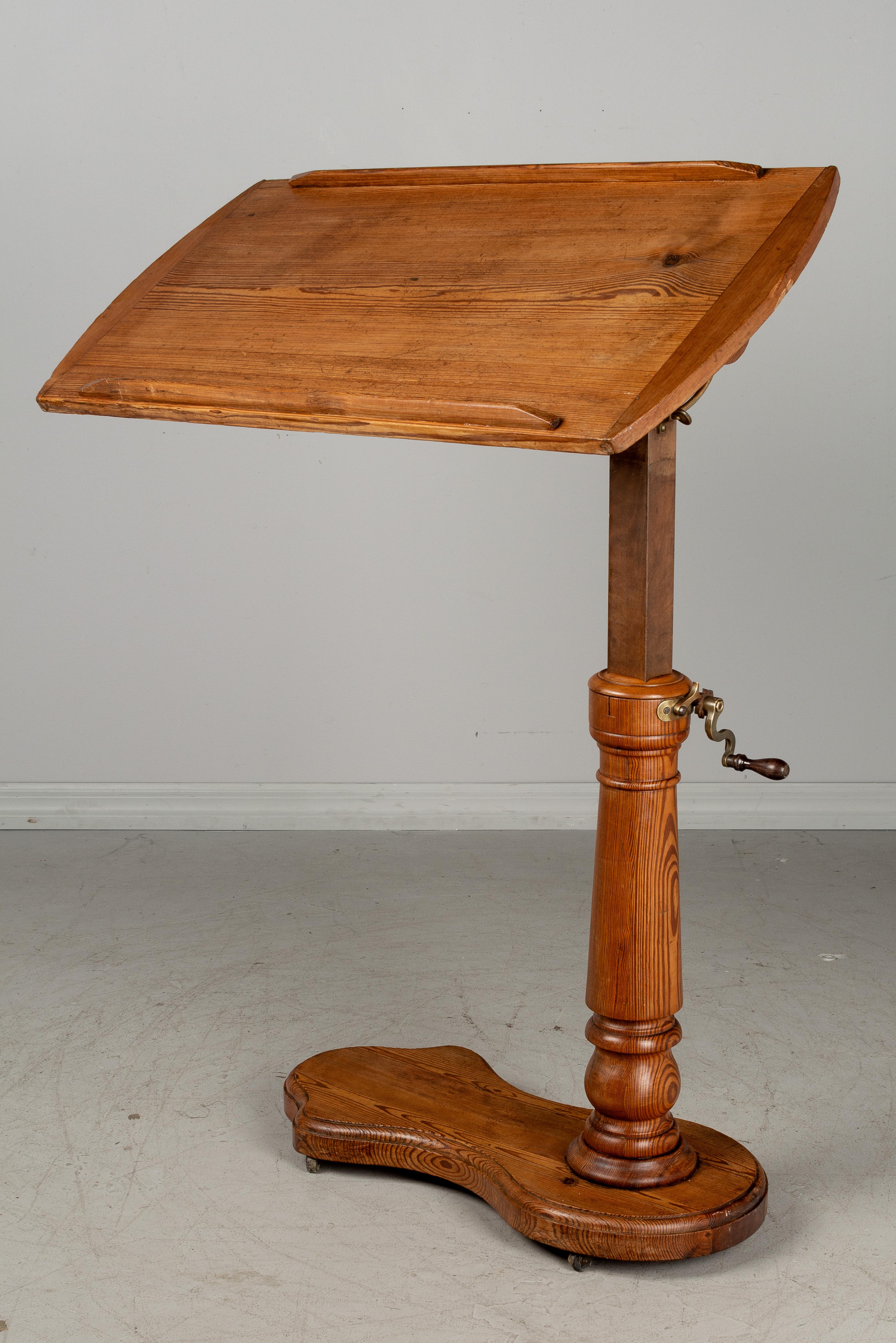 19th Century French Adjustable Tilt-Top Tray Table 2
