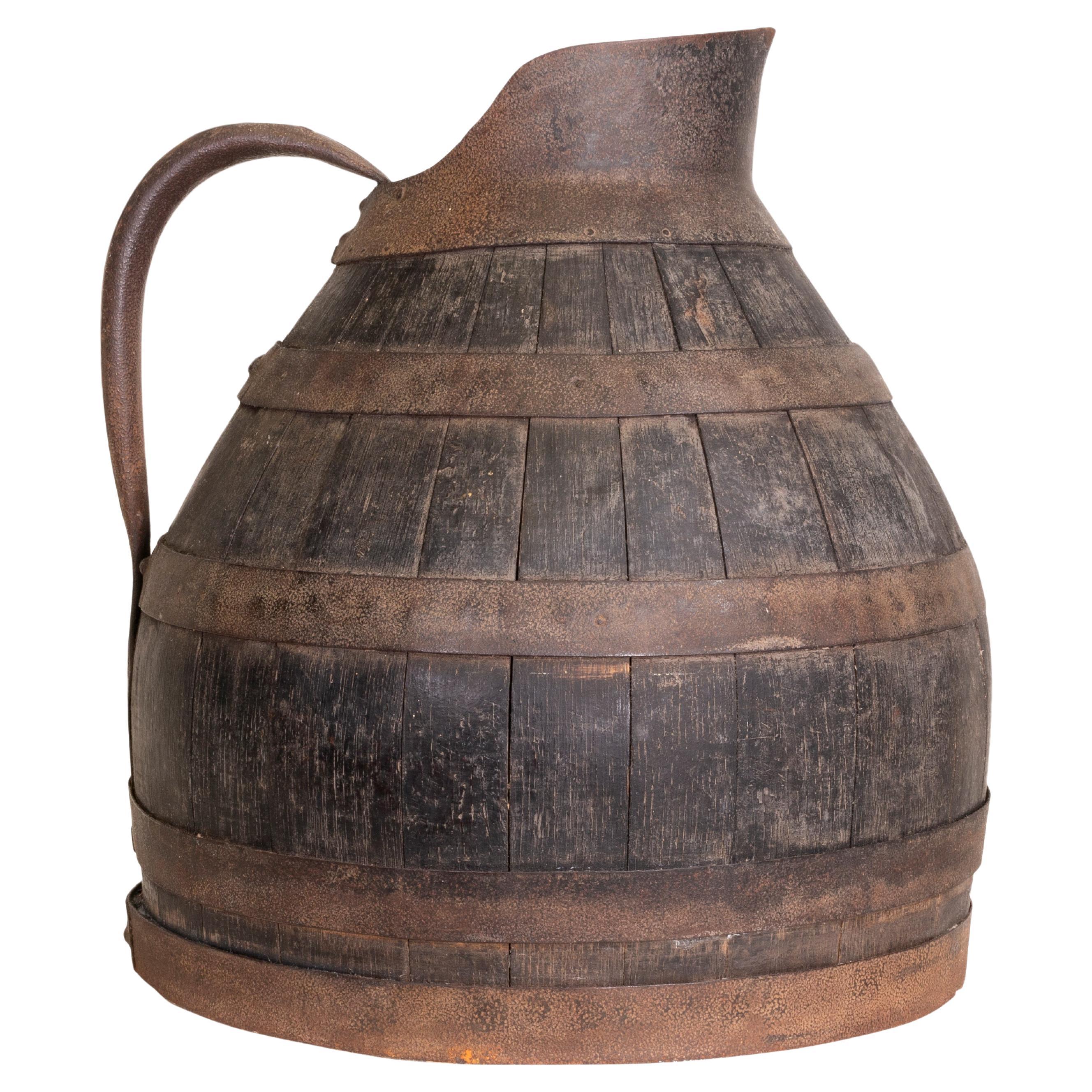 19th Century French Alascian Wine Pitcher For Sale