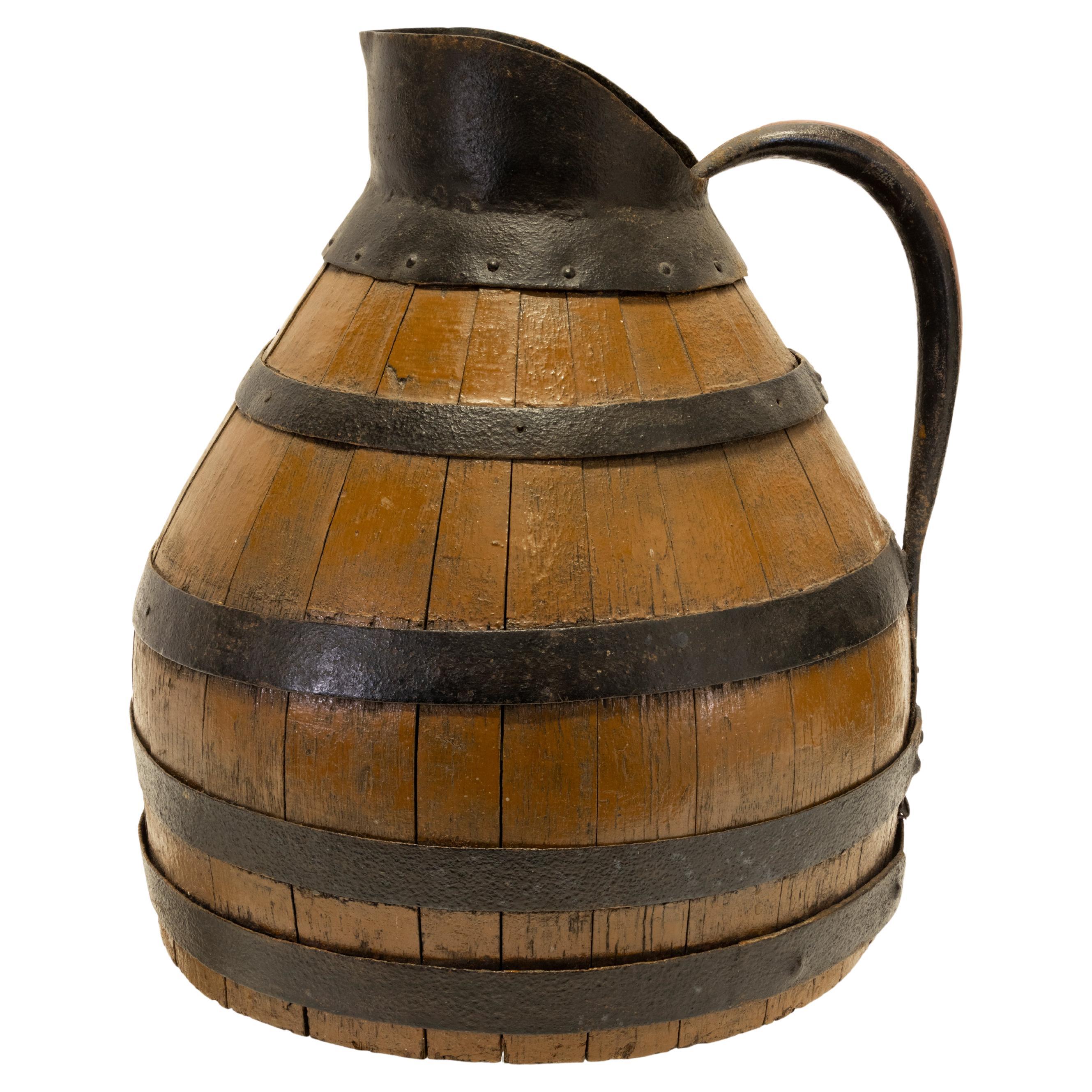 19th Century French Alascian Wine Pitcher For Sale