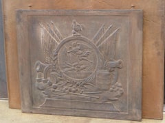 19th Century French Allegory of France Fireback / Backsplash, Napoleon III