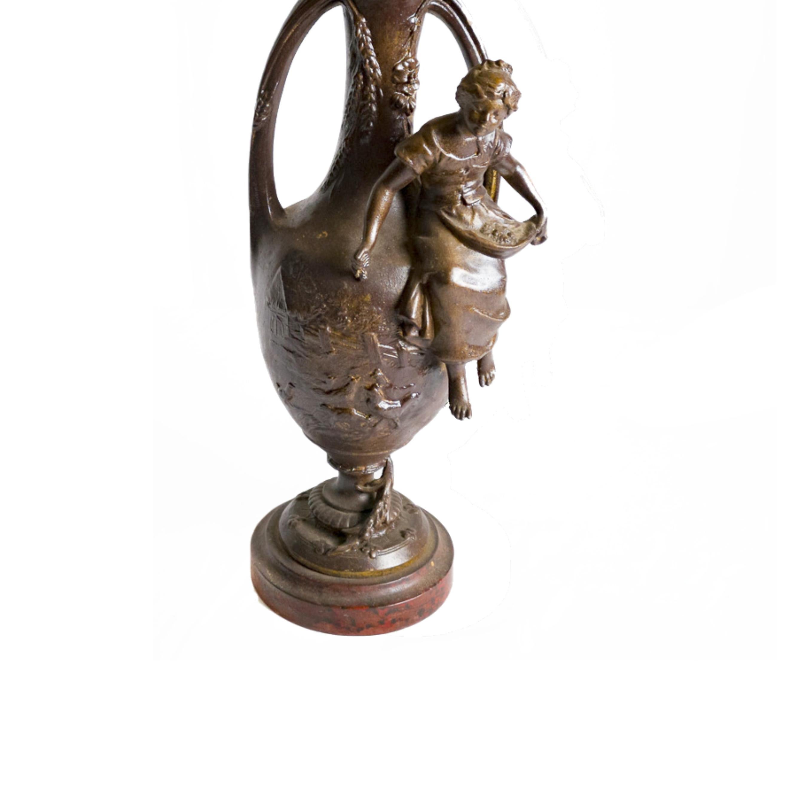Ánfora francesa del siglo XIX de François Moreau - Estilo Napoleón III Francés en venta
