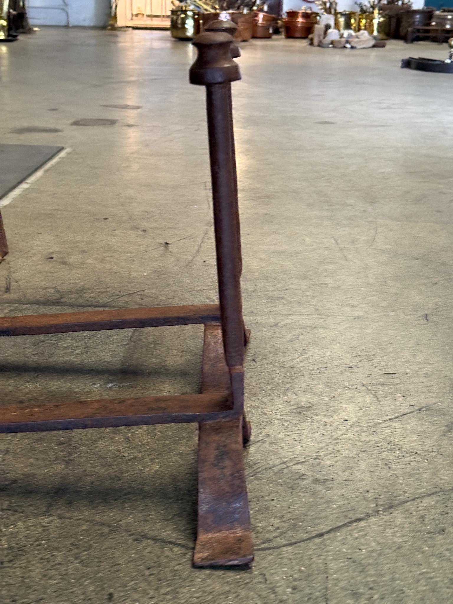 19th Century French Andirons or Firedogs, Neoclassical Period For Sale 10