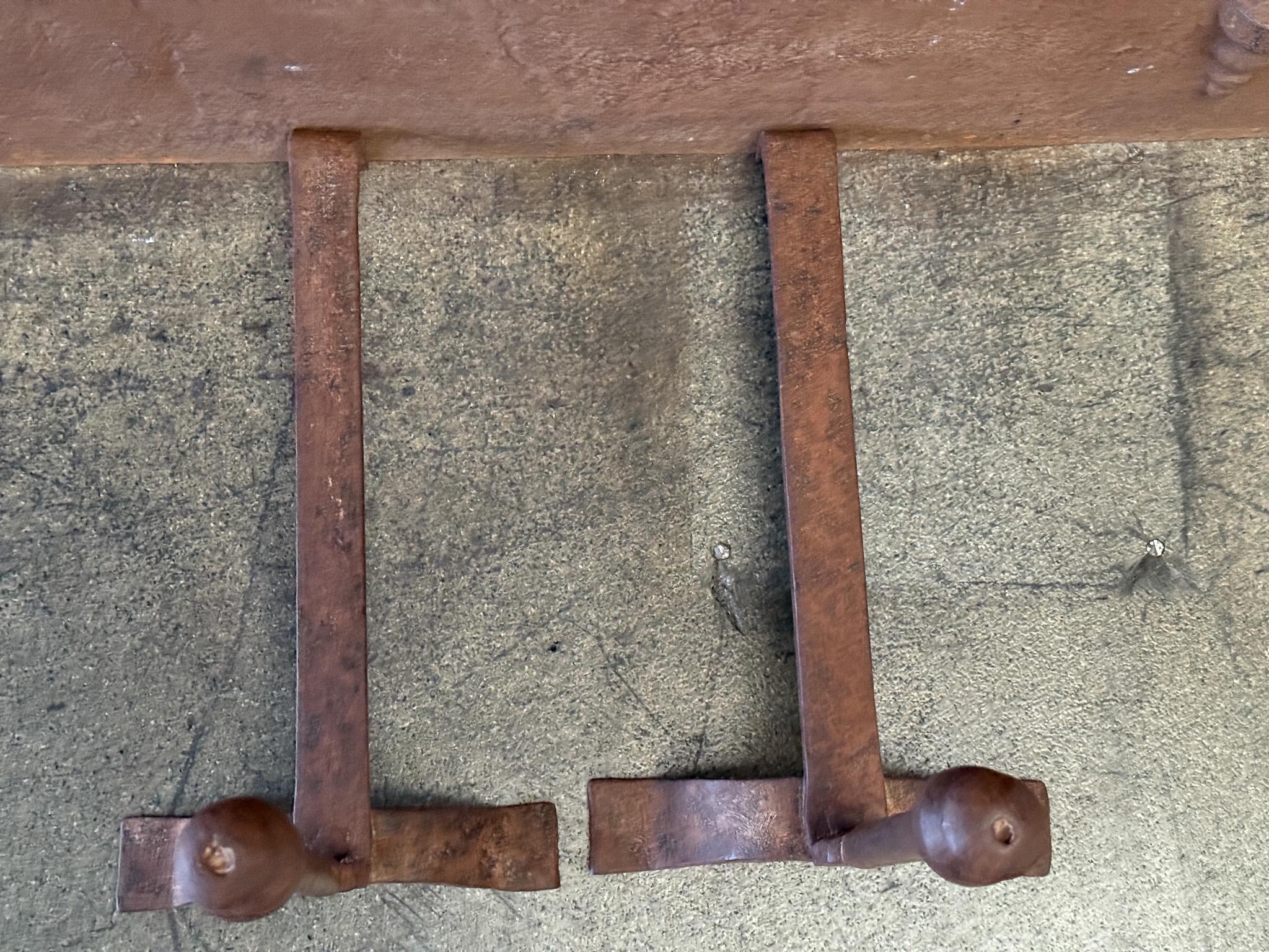 19th Century French Andirons or Firedogs, Neoclassical Period For Sale 11