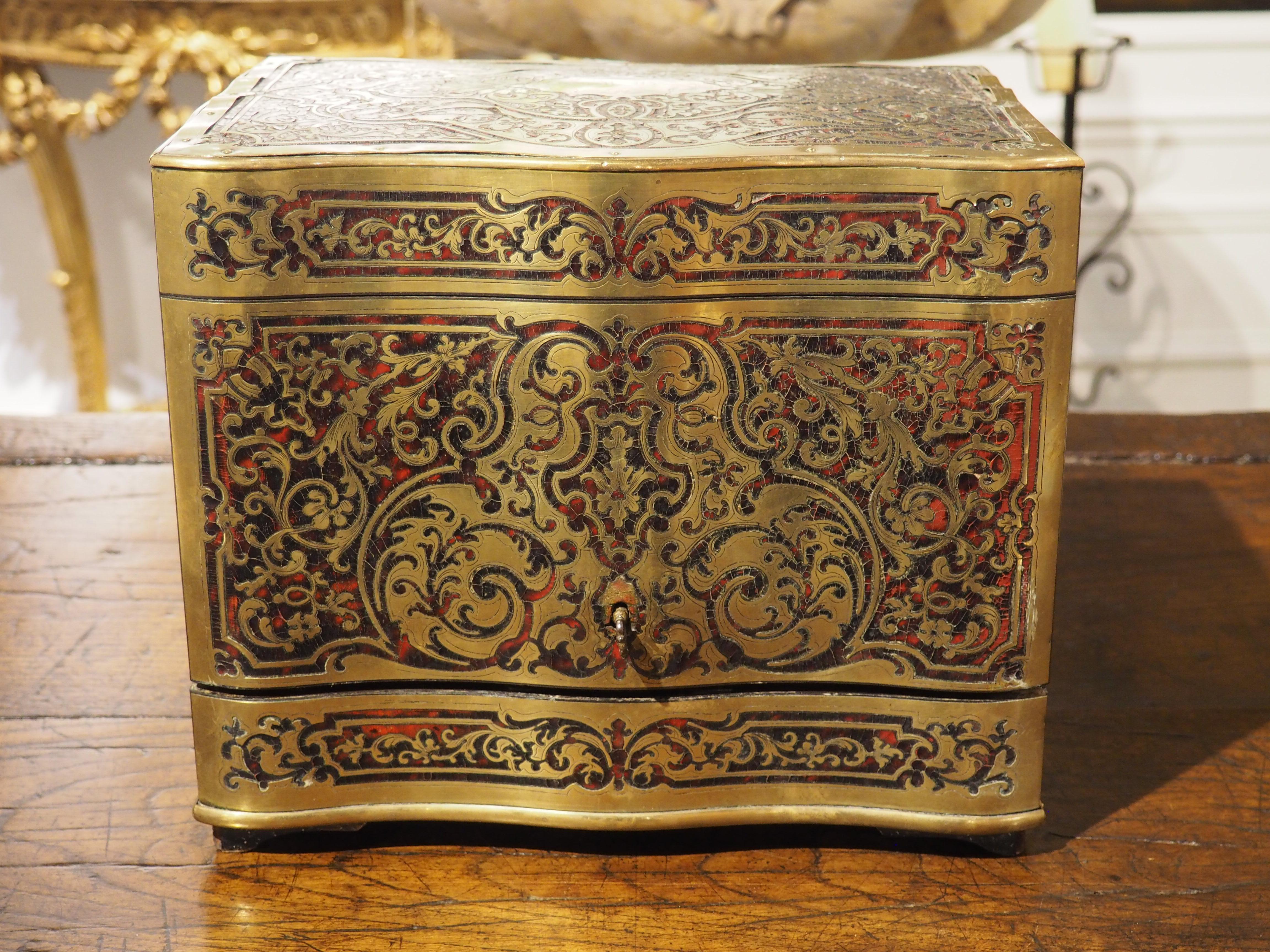 Cave à Liqueur française du 19ème siècle de style André-Charles Boulle en vente 2