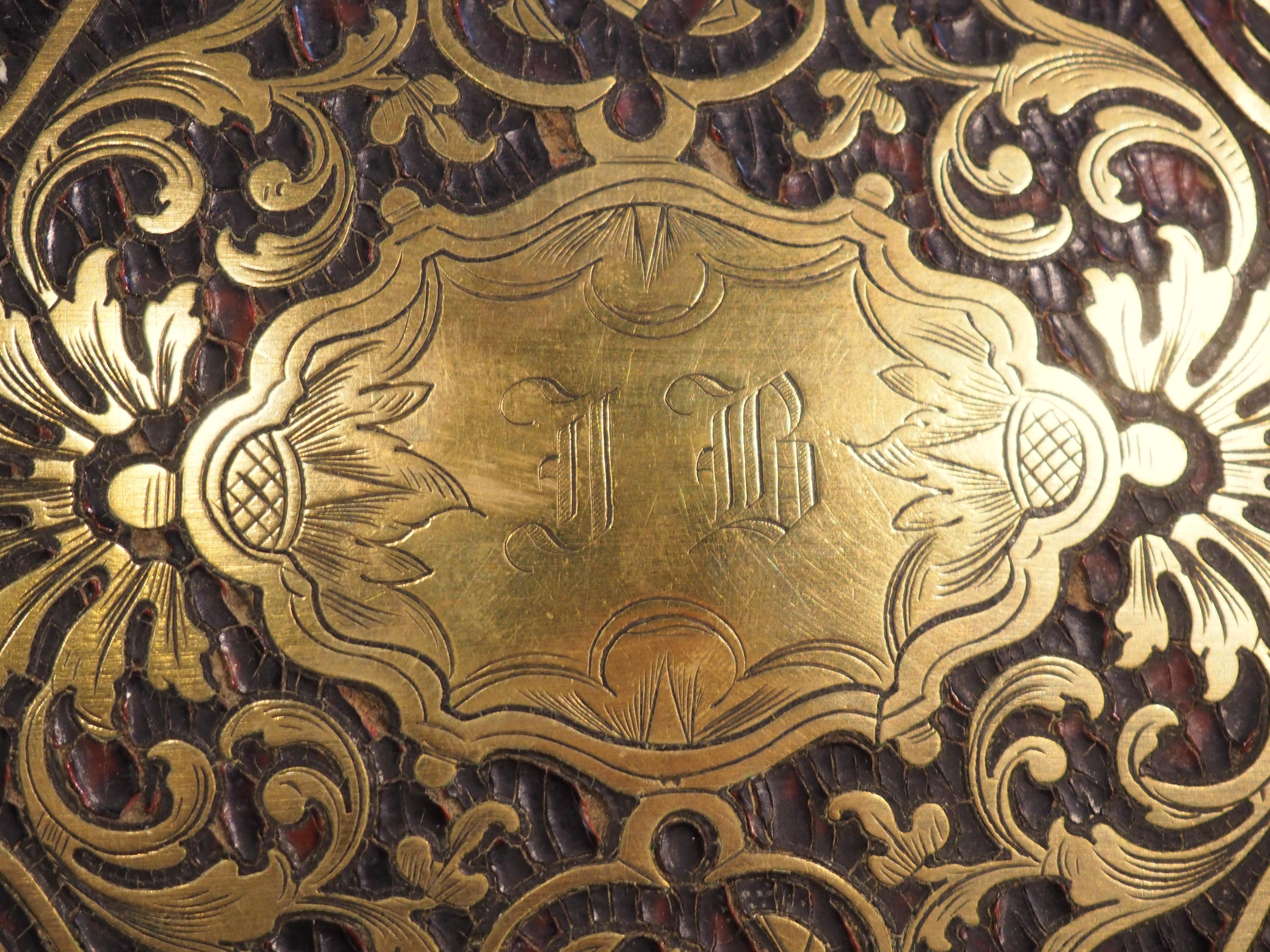Cave à Liqueur française du 19ème siècle de style André-Charles Boulle en vente 5