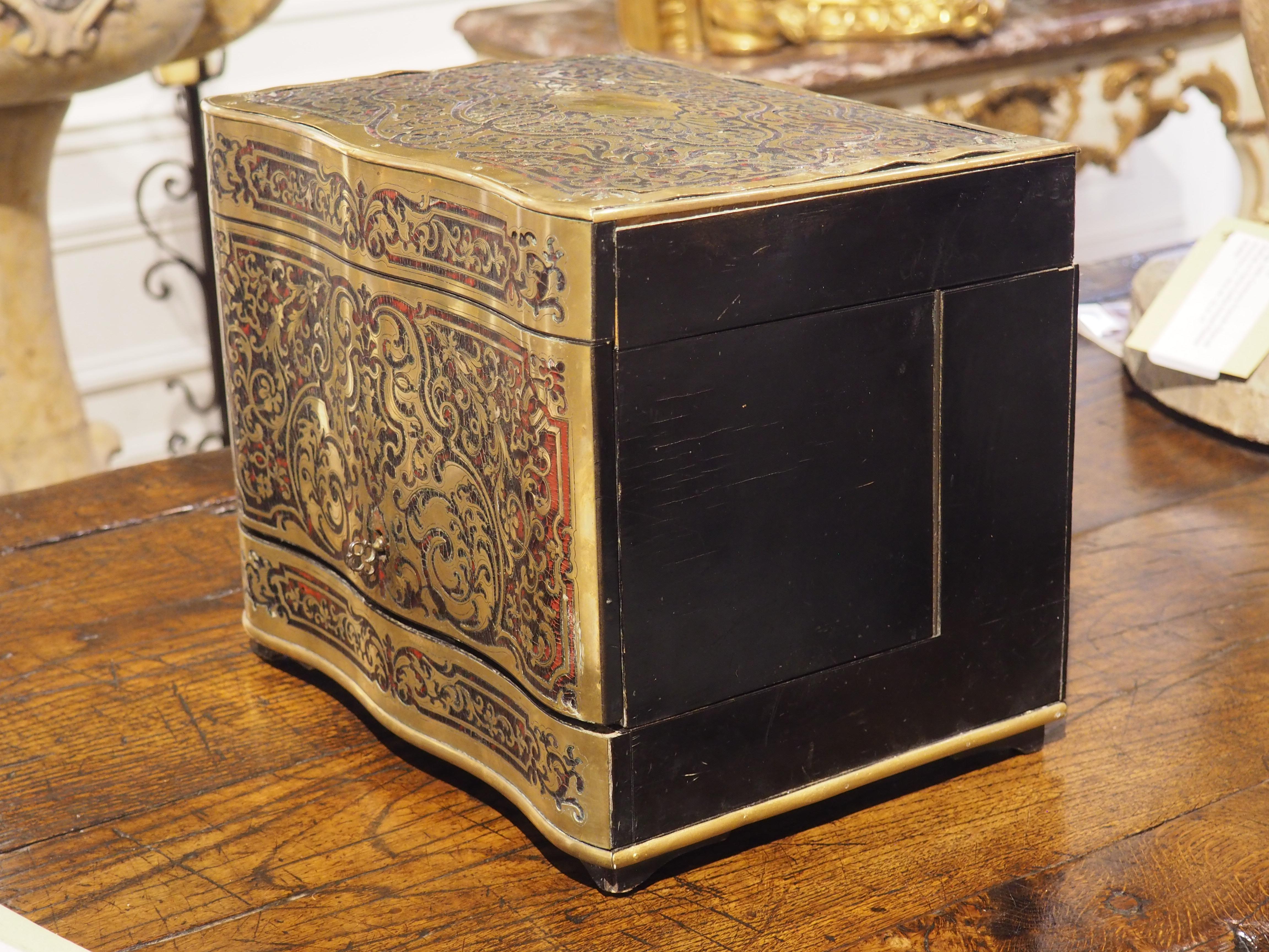 Cave à Liqueur française du 19ème siècle de style André-Charles Boulle en vente 10