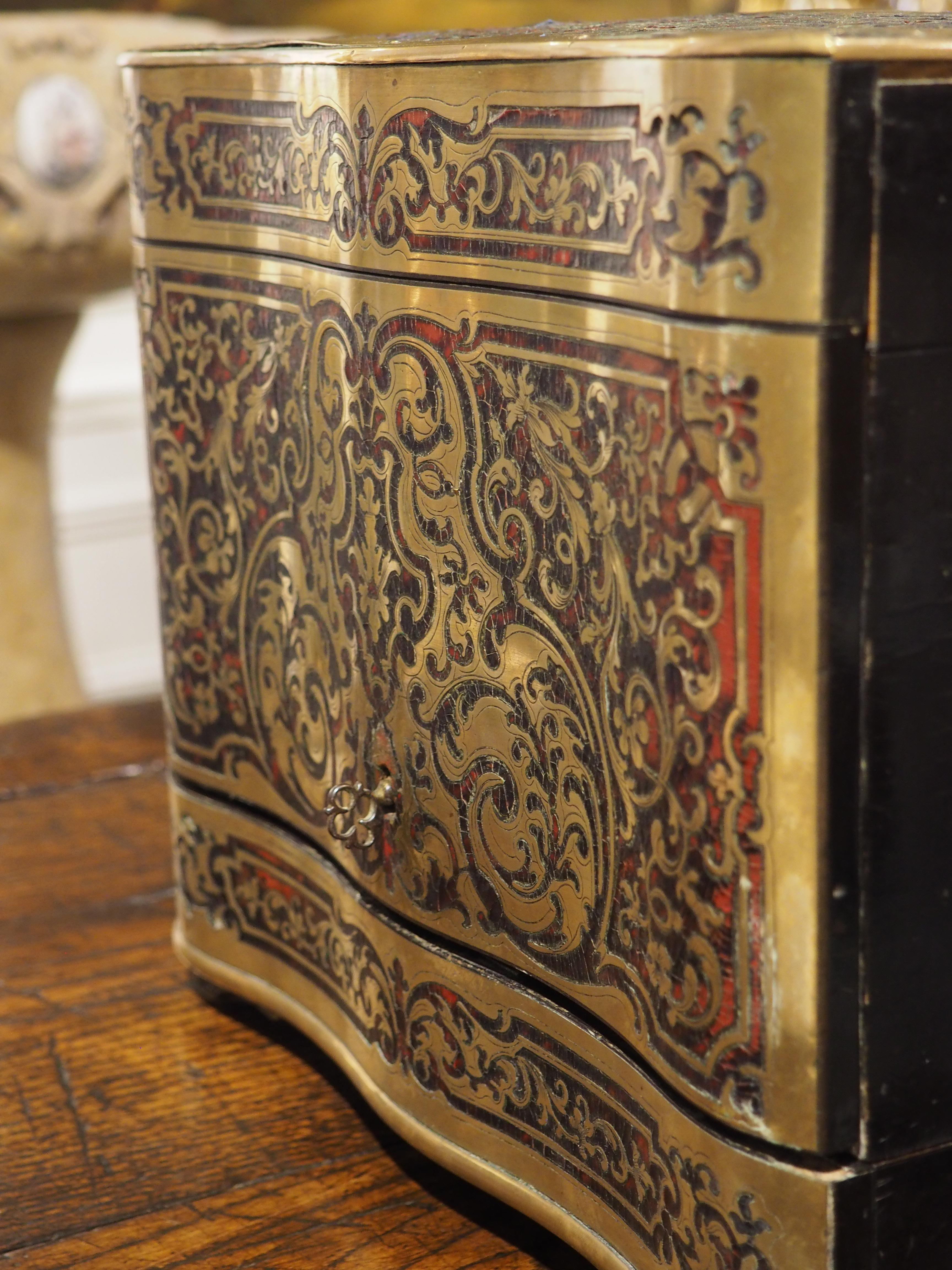 Cave à Liqueur française du 19ème siècle de style André-Charles Boulle en vente 11