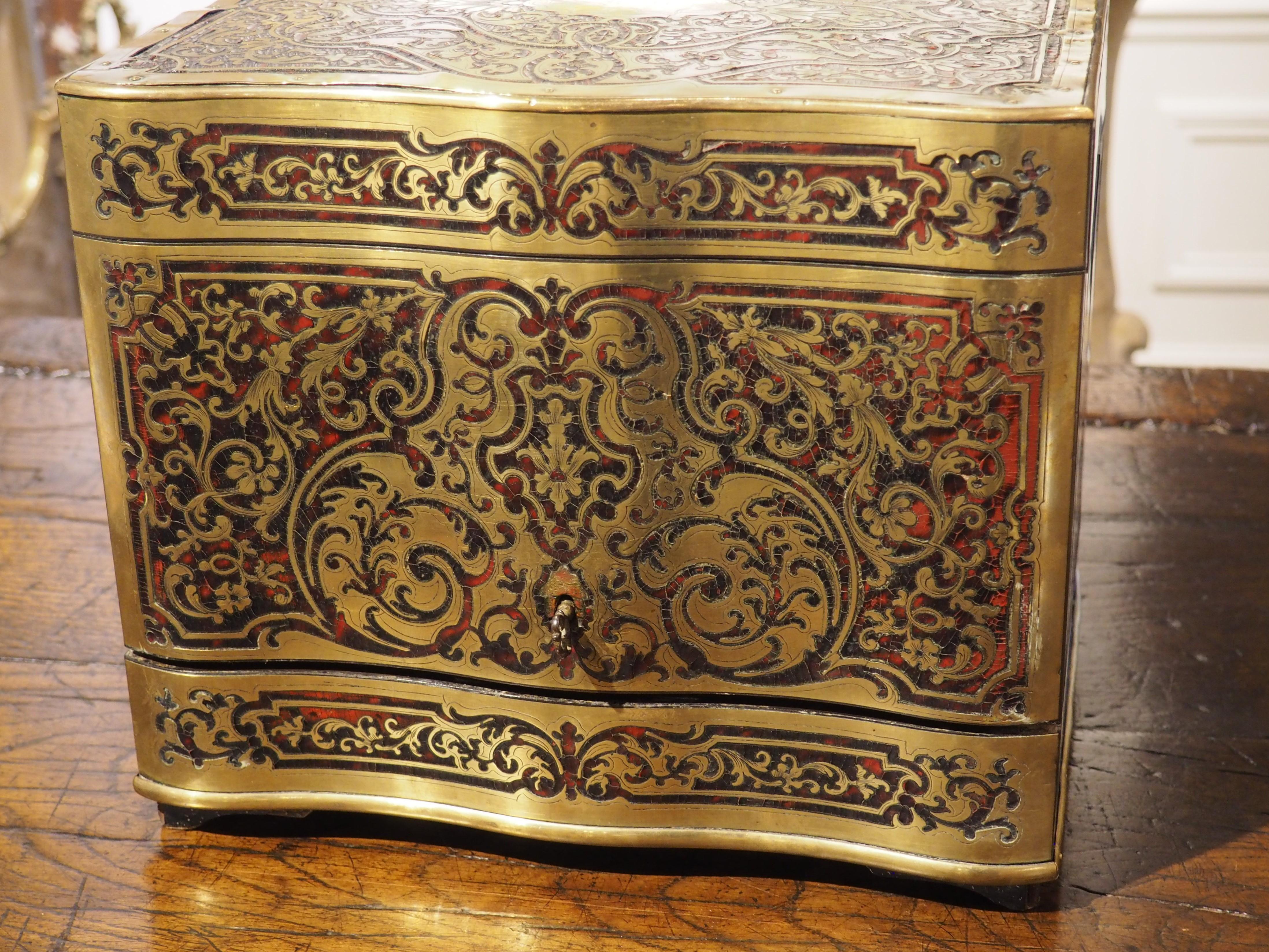 Cave à Liqueur française du 19ème siècle de style André-Charles Boulle en vente 1