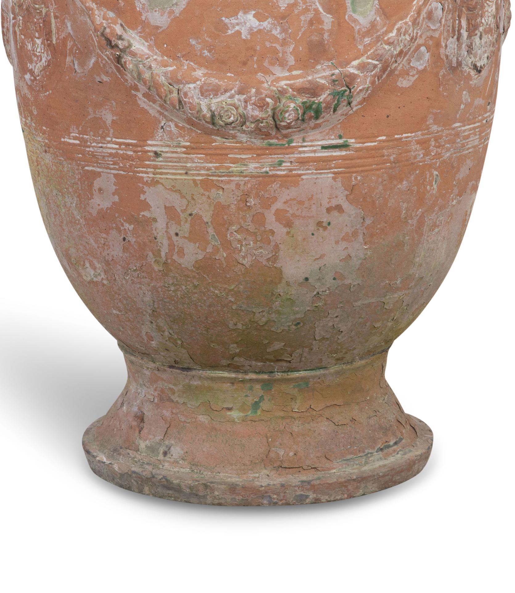 Vase en terre cuite d'Anduze du XIXe siècle Bon état - En vente à Tetbury, Gloucestershire