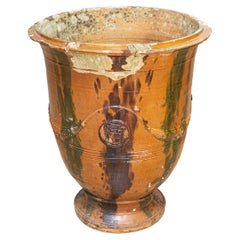 Französische Anduze-Vase aus dem 19. Jahrhundert, um 1890