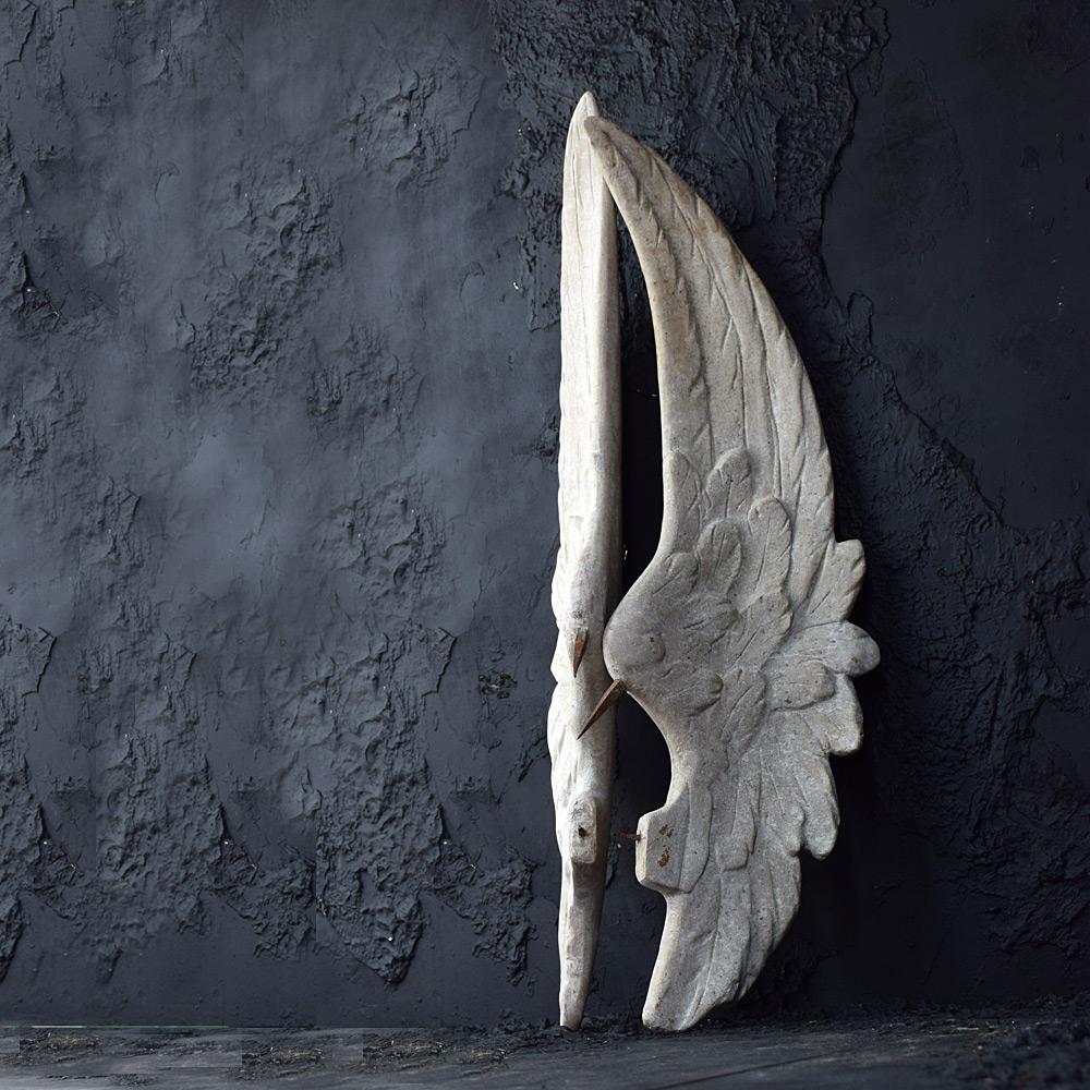 Gesso 19th Century French Angels Wings