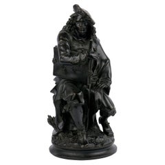 19th Century French Antique Bronze Sculpture of Rembrandt by Carrier-Belleuse