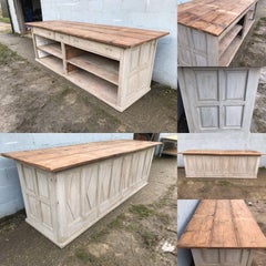 19th Century French Antique Cupboard/Counter, Double Sided, Rare, Original