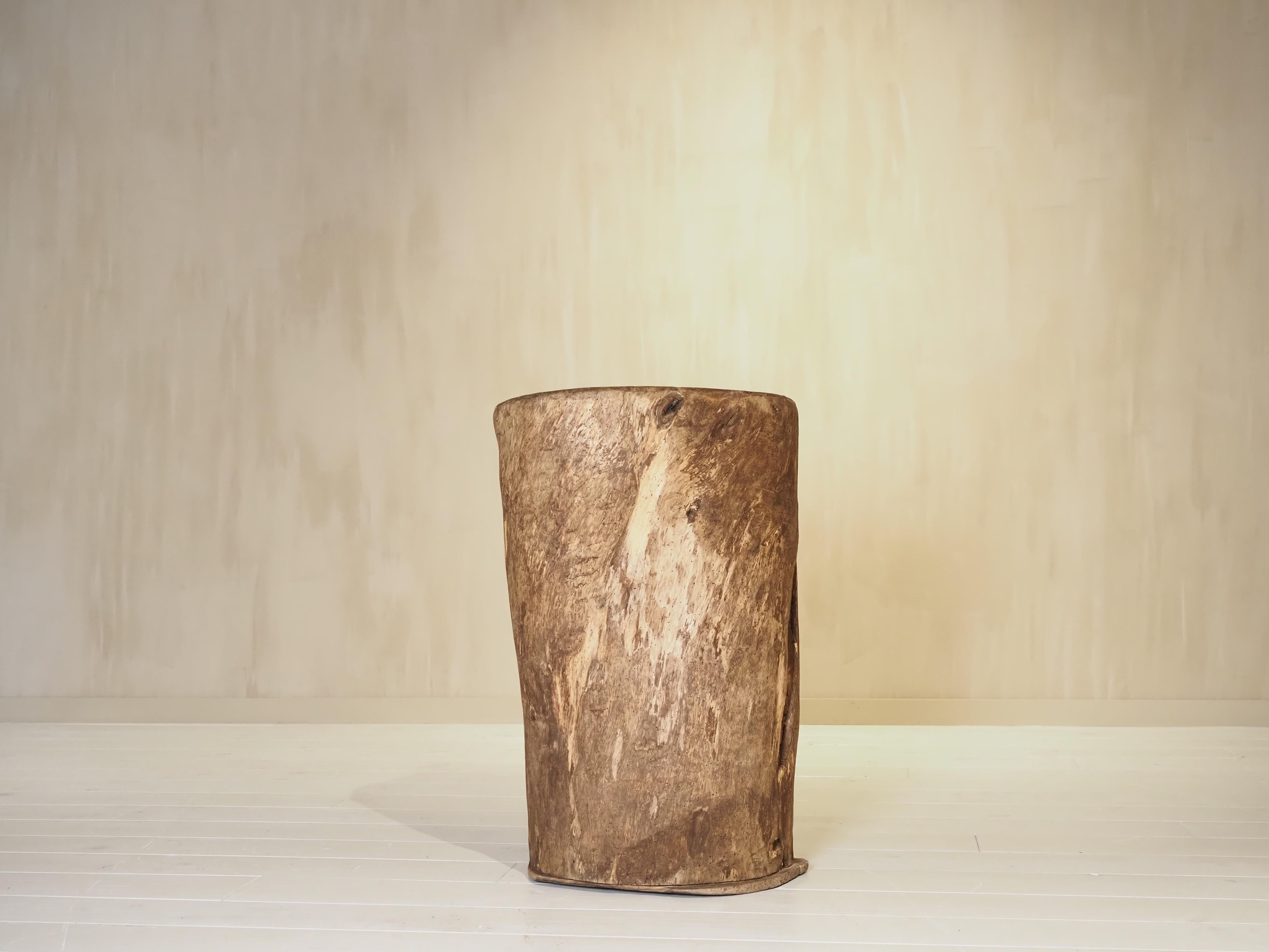 Beautiful French antique hollowed out tree trunk wooden planter from the 19th Century in a primitive style. Great piece that adds of character to any room.
