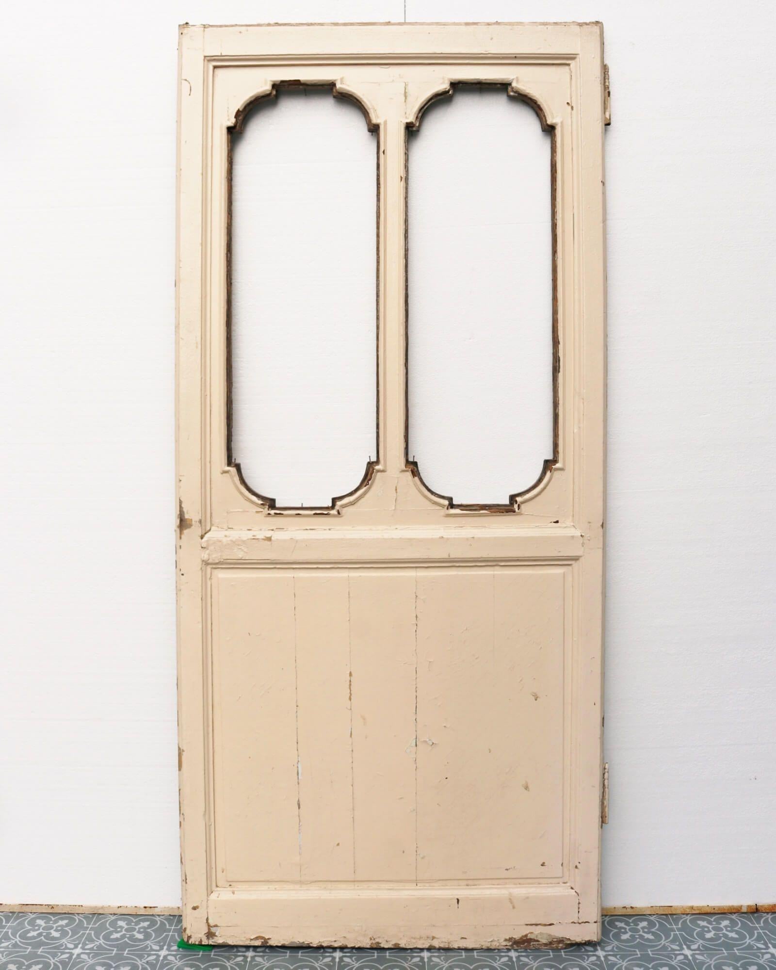 Unglazed 19th Century French Antique Interior Door for Glazing For Sale