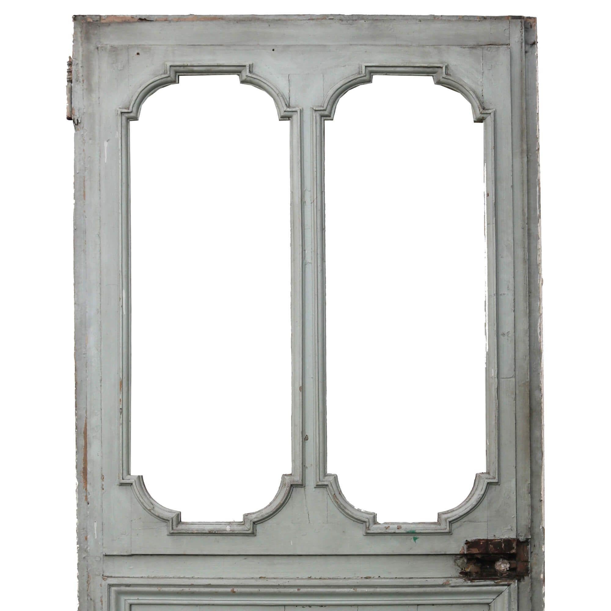 19th Century French Antique Interior Door for Glazing In Fair Condition For Sale In Wormelow, Herefordshire