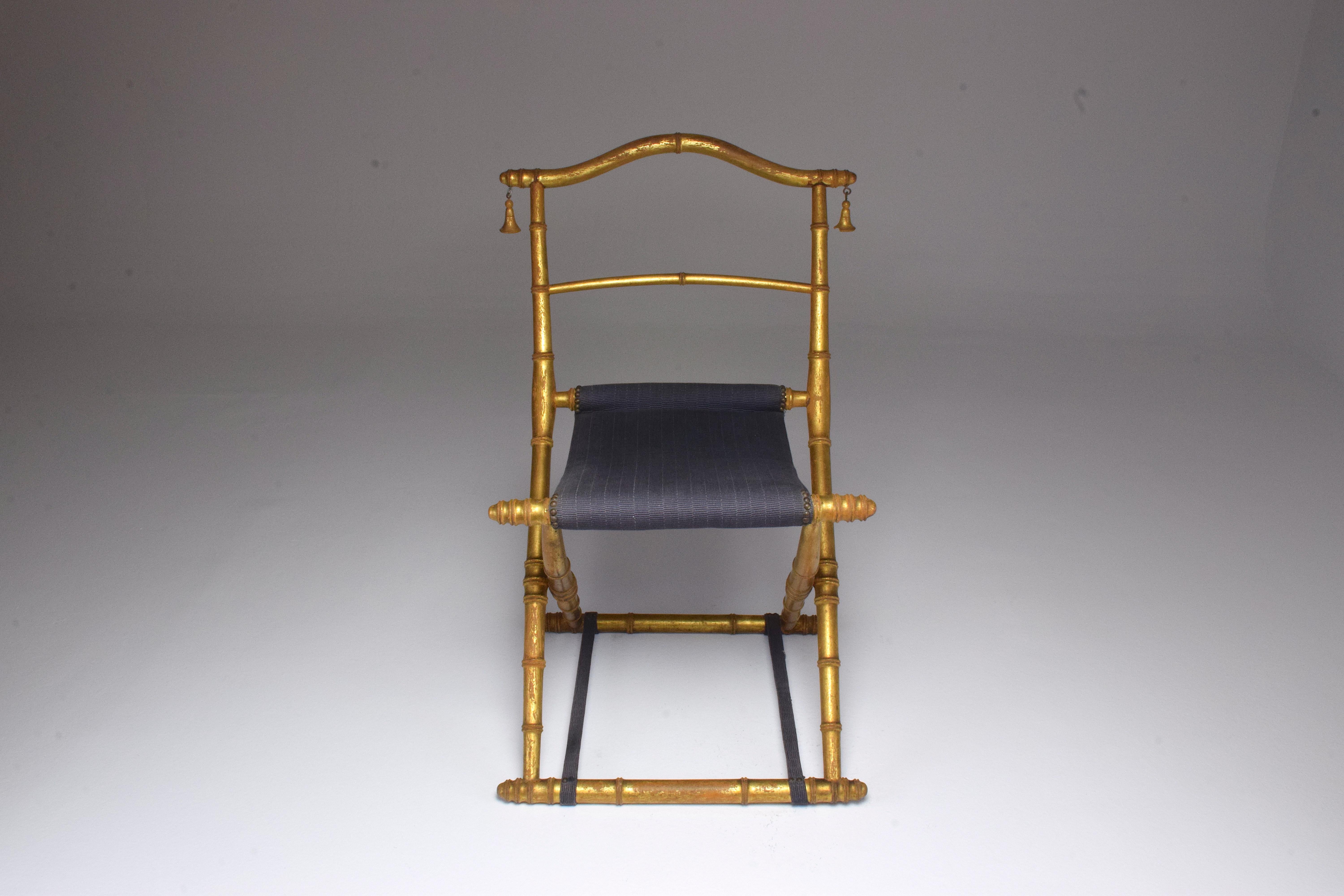 gold french chair