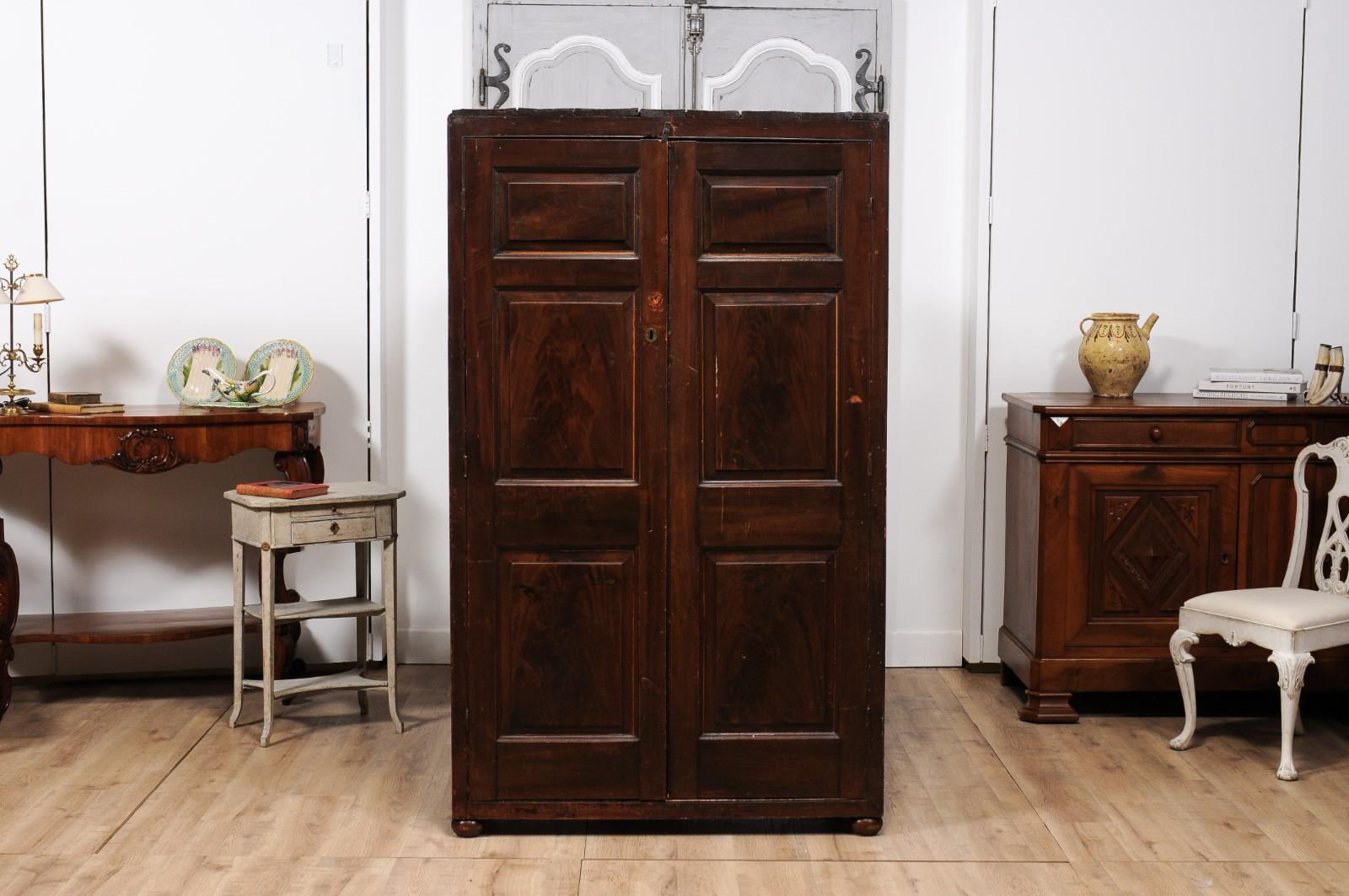 19th Century French Antique Pine Armoire For Sale 7
