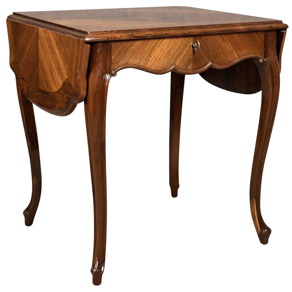 table de canapé ancienne du 19ème siècle:: Kingwood Drop Flap Occasional