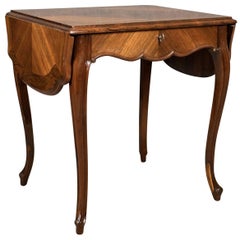 19. Jahrhundert Französisch antike Sofa Tisch:: Kingwood Drop Flap Occasional