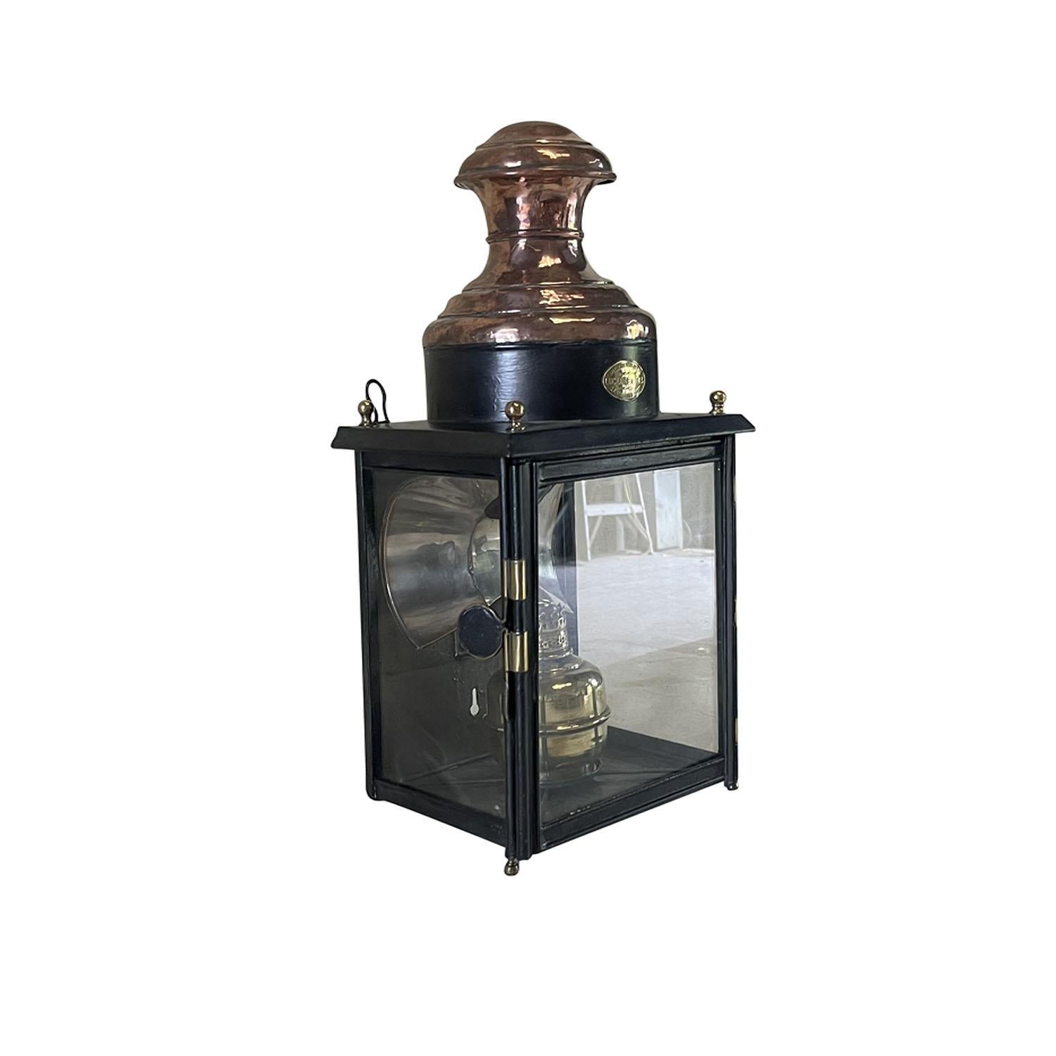 Hand-Crafted 19th Century French Antique Wall Mount Lantern Luchaire & Fils