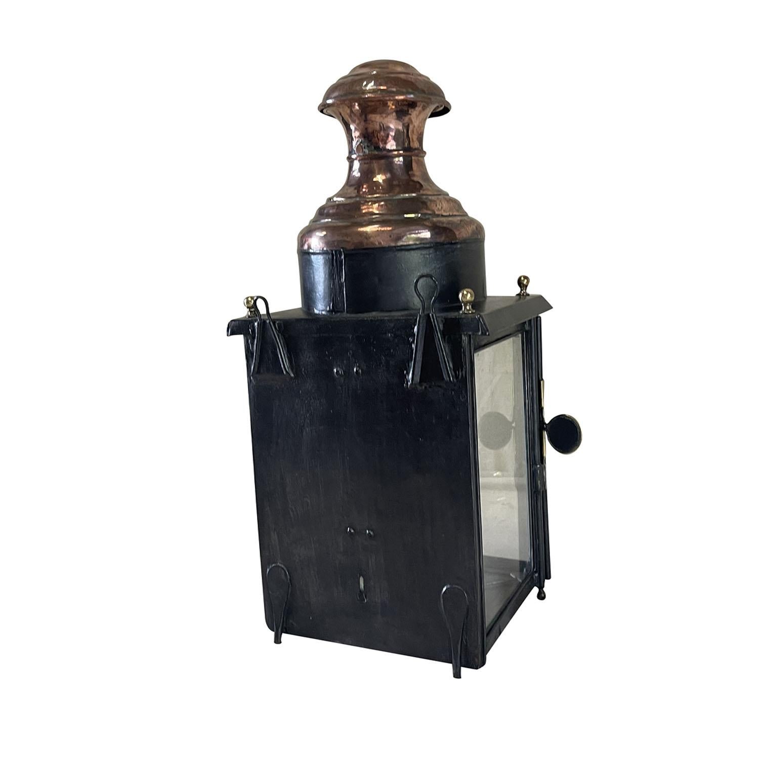 19th Century French Antique Wall Mount Lantern Luchaire & Fils In Good Condition In West Palm Beach, FL