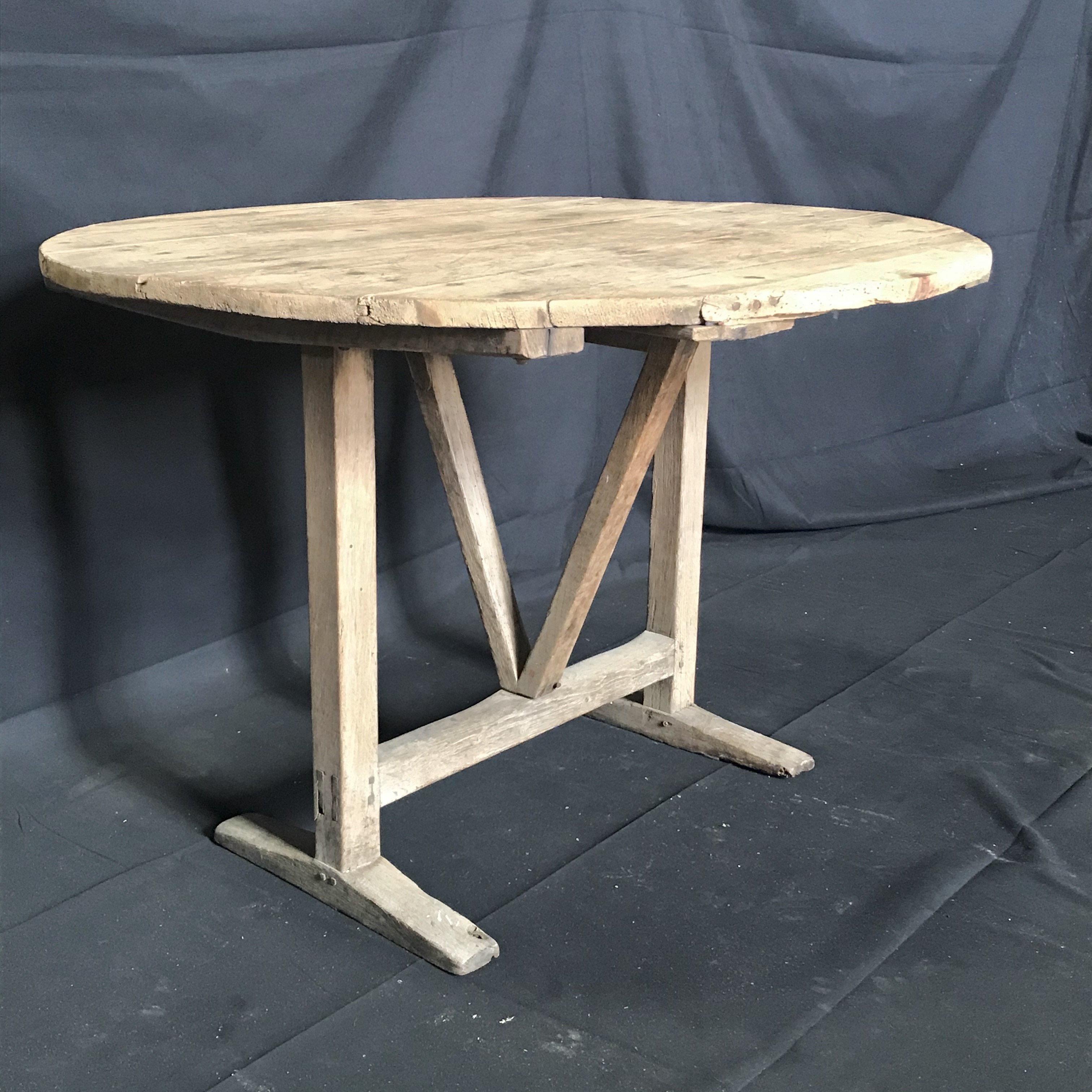 Rustic 19th Century French Antique Wine Tasting Dining Table