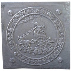 19th Century French 'Apollo with Horses' Fireback