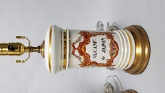 19th Century French Apothecary Jar Lamps-A Pair