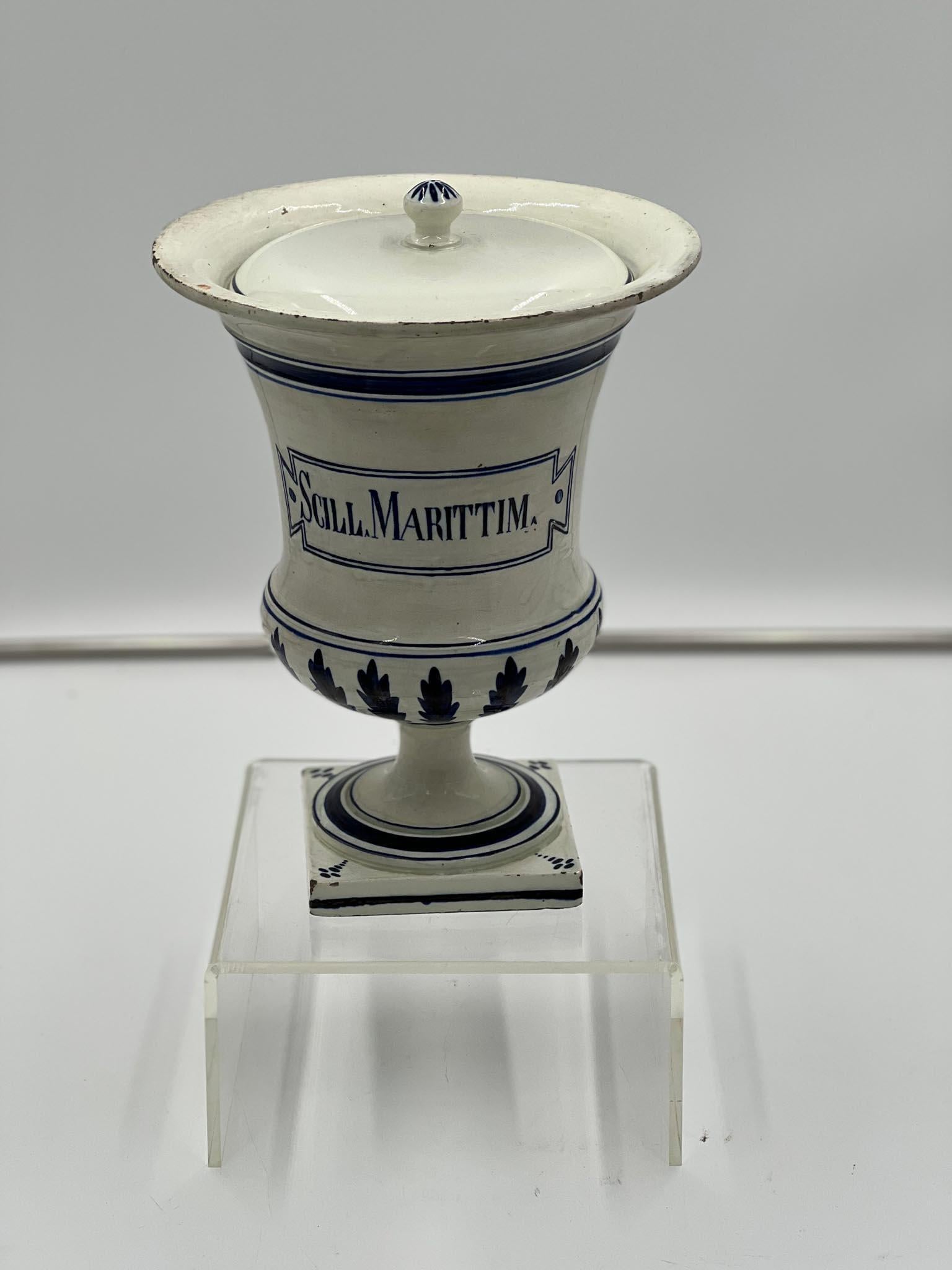 19. Jahrhundert Französisch Apotheker Jar mit Deckel (Louis Philippe) im Angebot