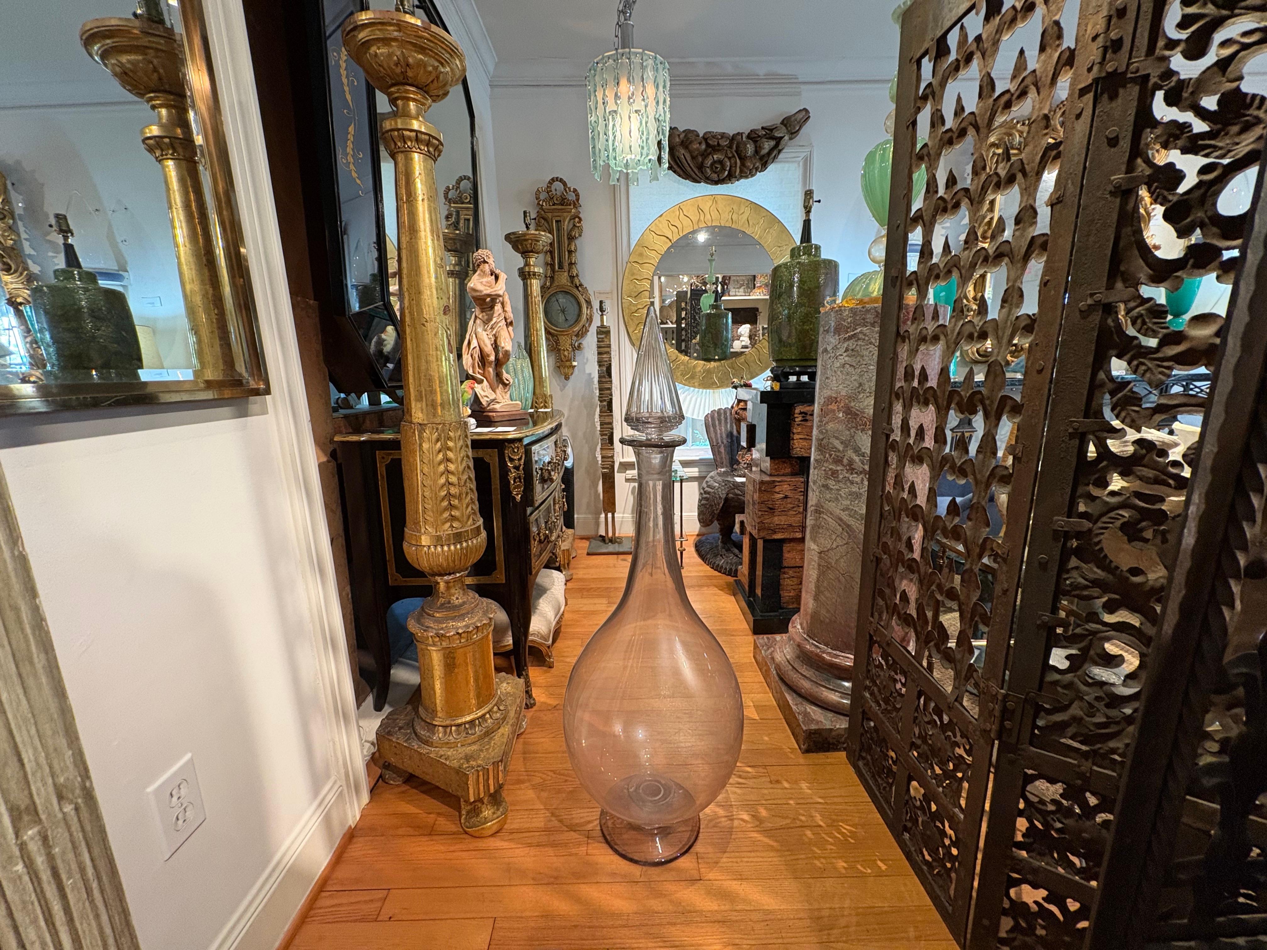 19th Century French Apothocary Bottle In Good Condition For Sale In Houston, TX