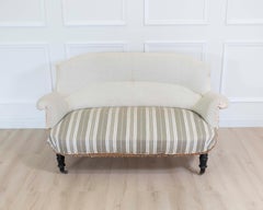 19th Century French arch top sofa, Ready to Upholster