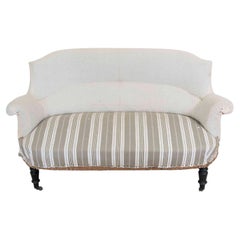 19th Century French arch top sofa, Ready to Upholster