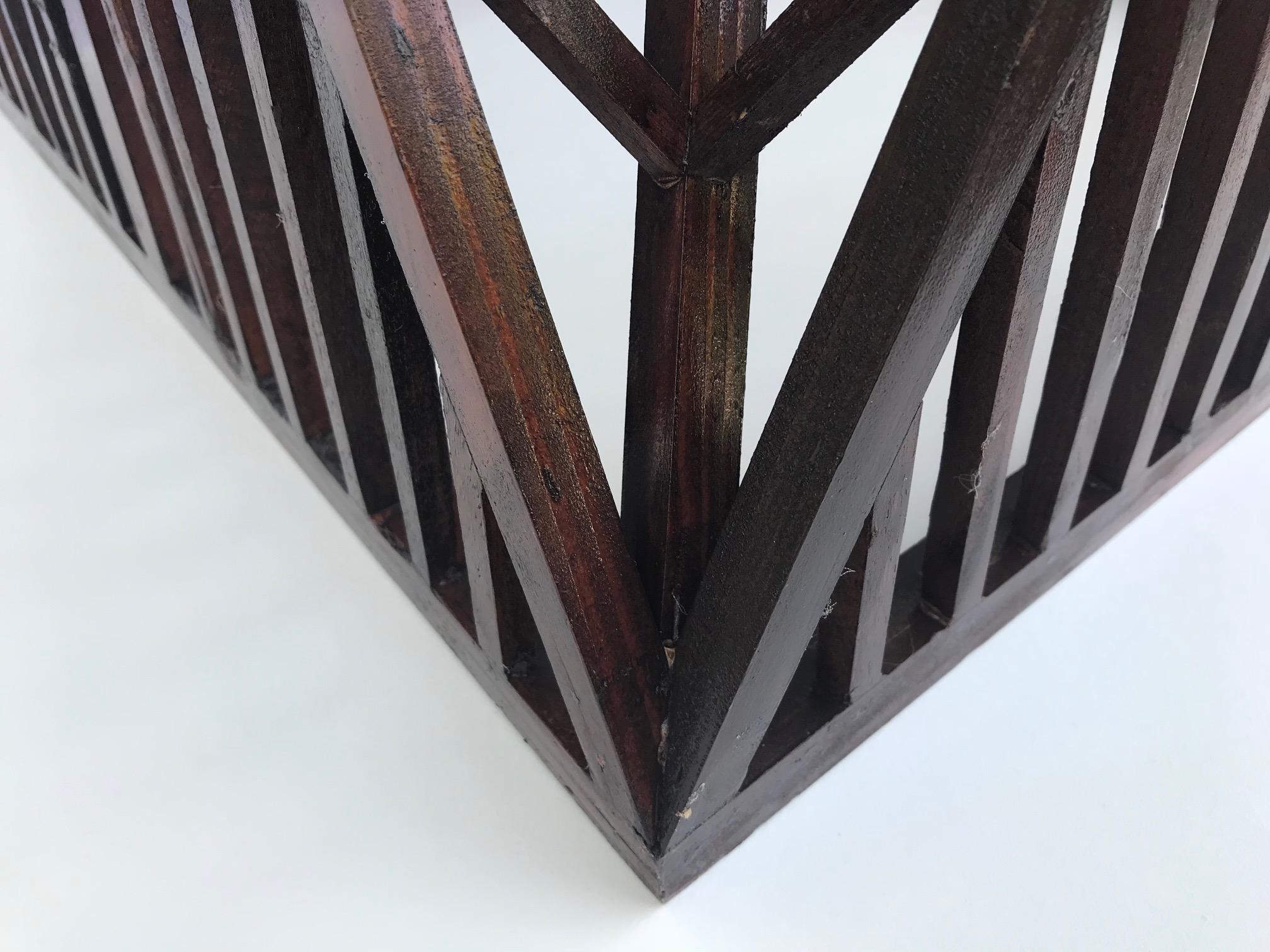 19th Century French Architectural Wood Roof Model 2