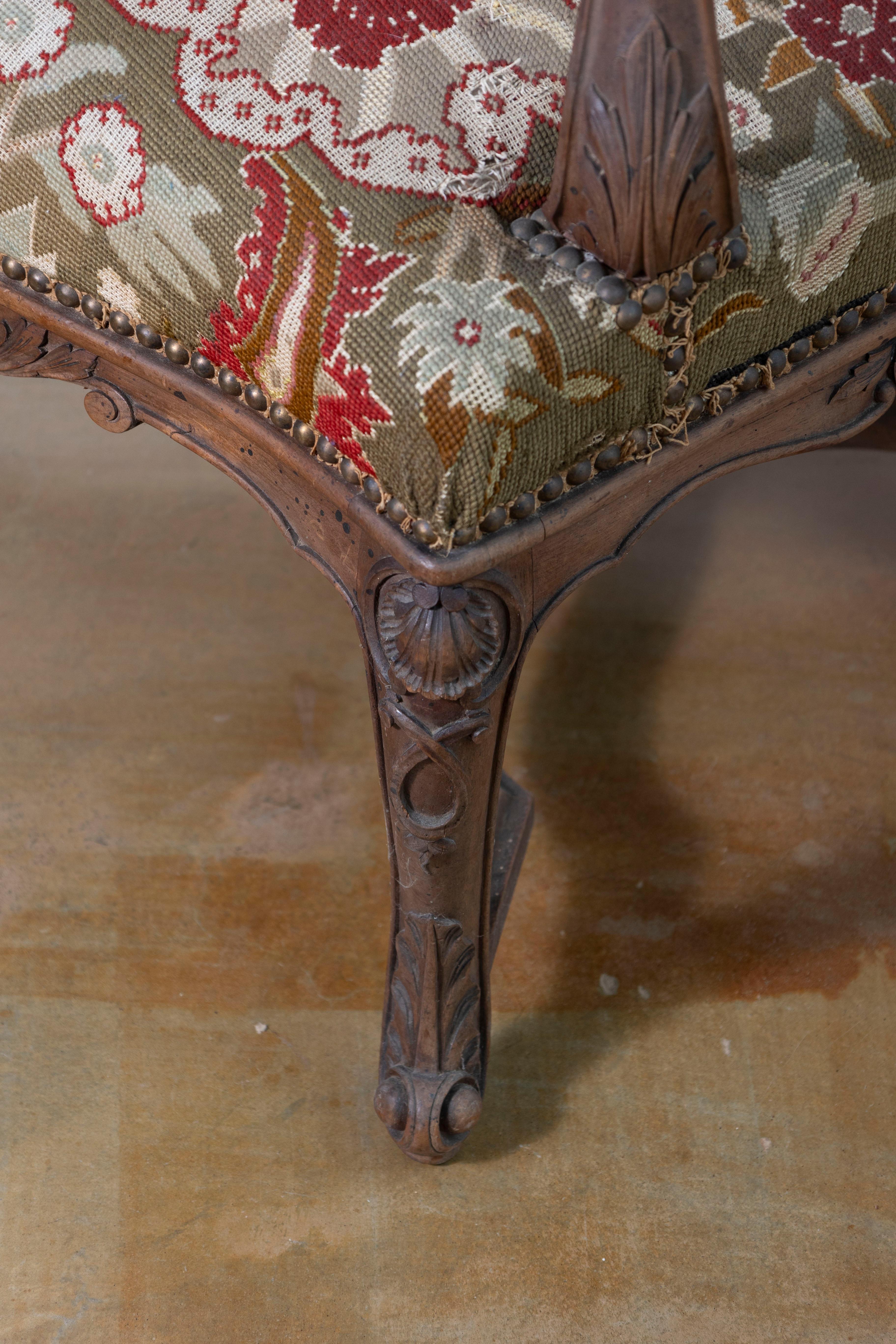 19th Century French Arm Chair For Sale 5
