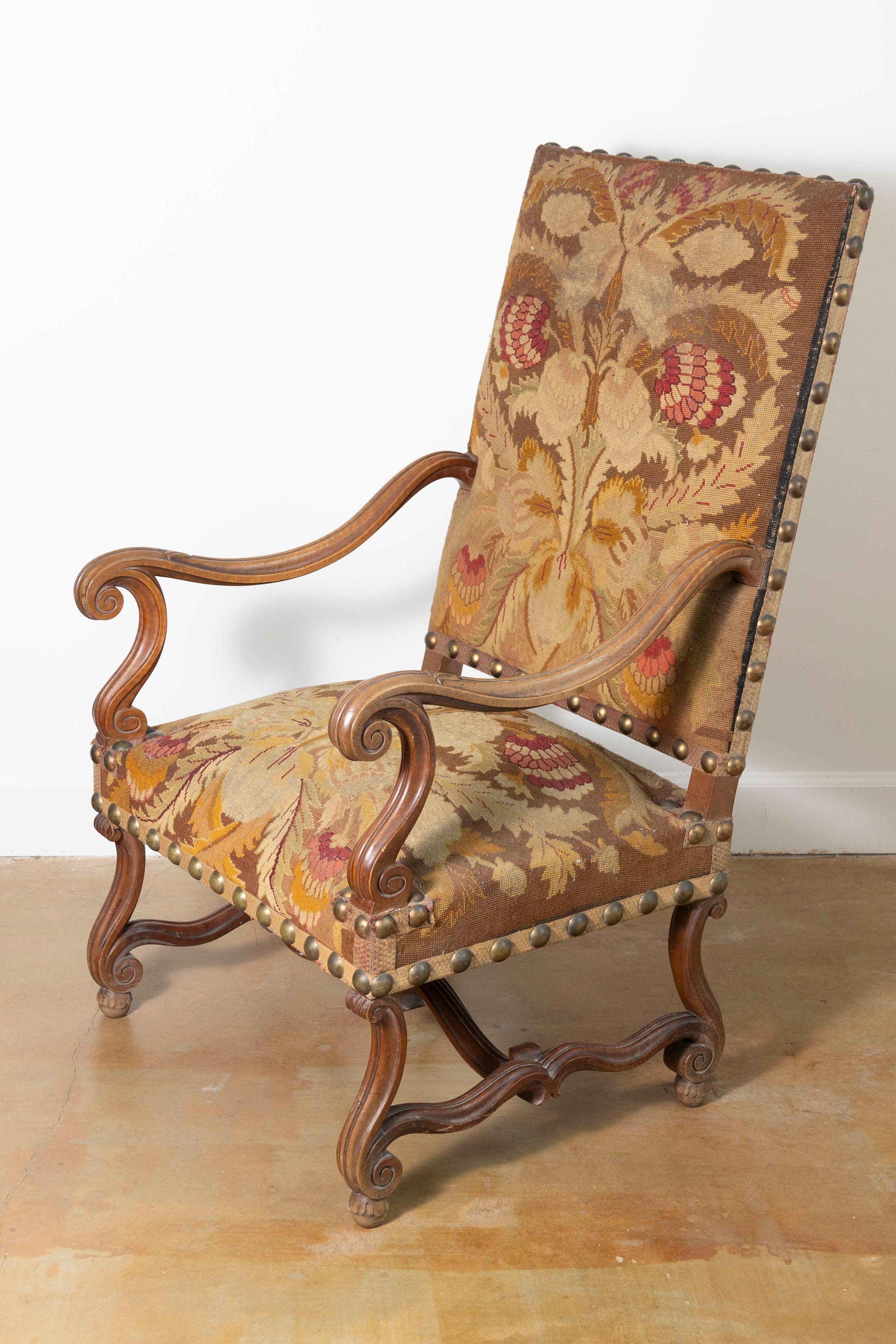19th Century French Arm Chair In Good Condition For Sale In Atlanta, GA