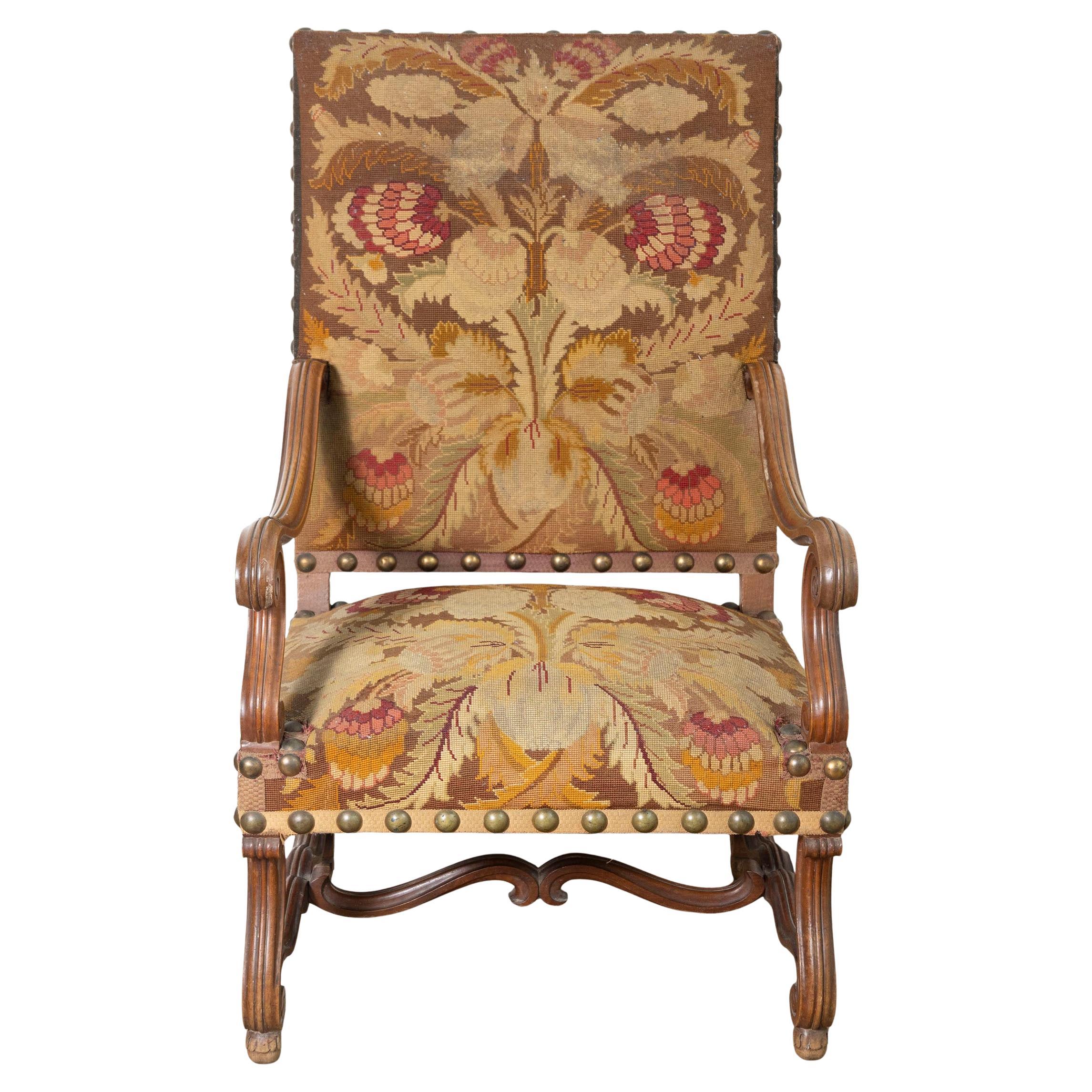 19th Century French Arm Chair For Sale