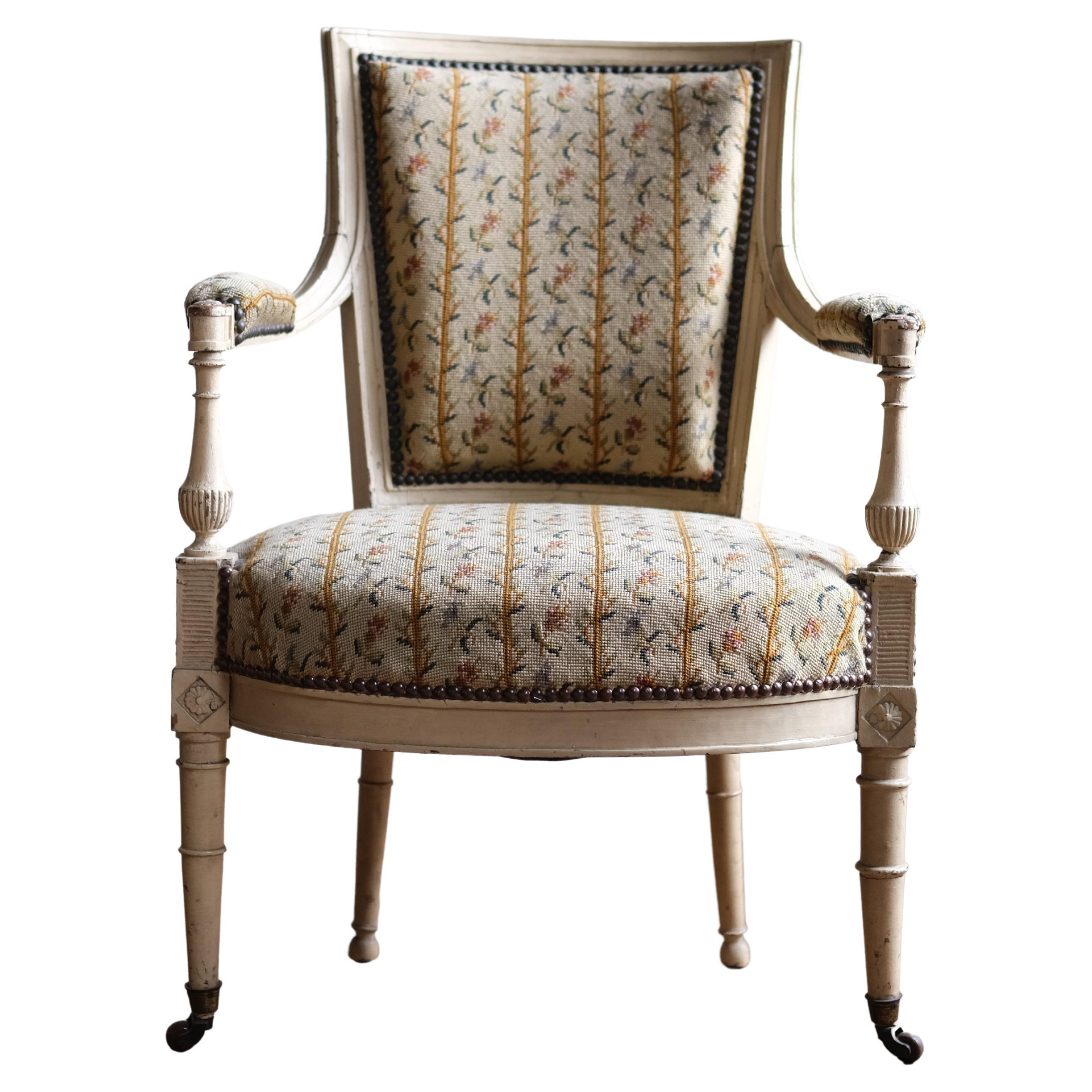 19Th Century French Armchair In Tapestry For Sale at 1stDibs