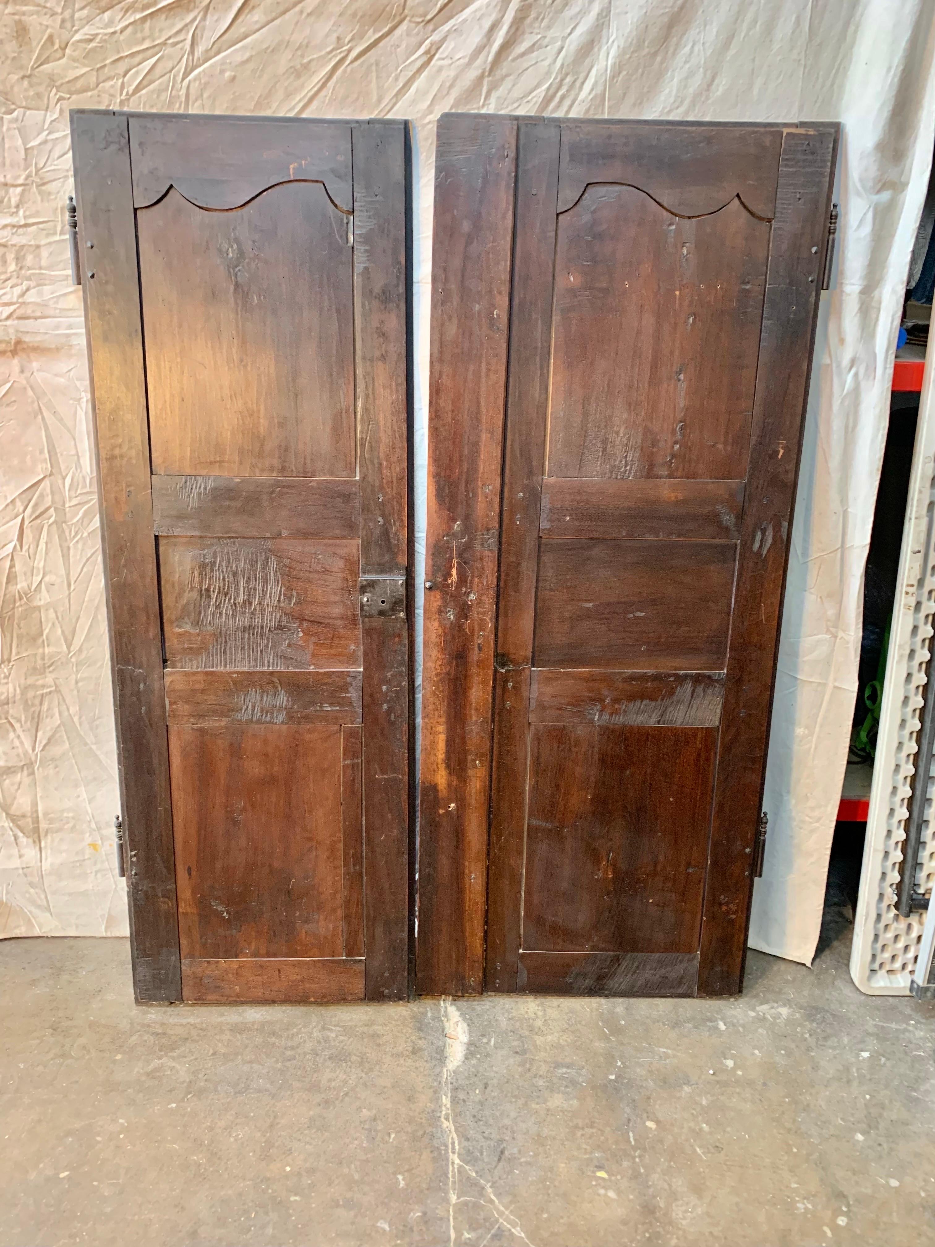 19th Century French Armoire Doors - a Pair 7