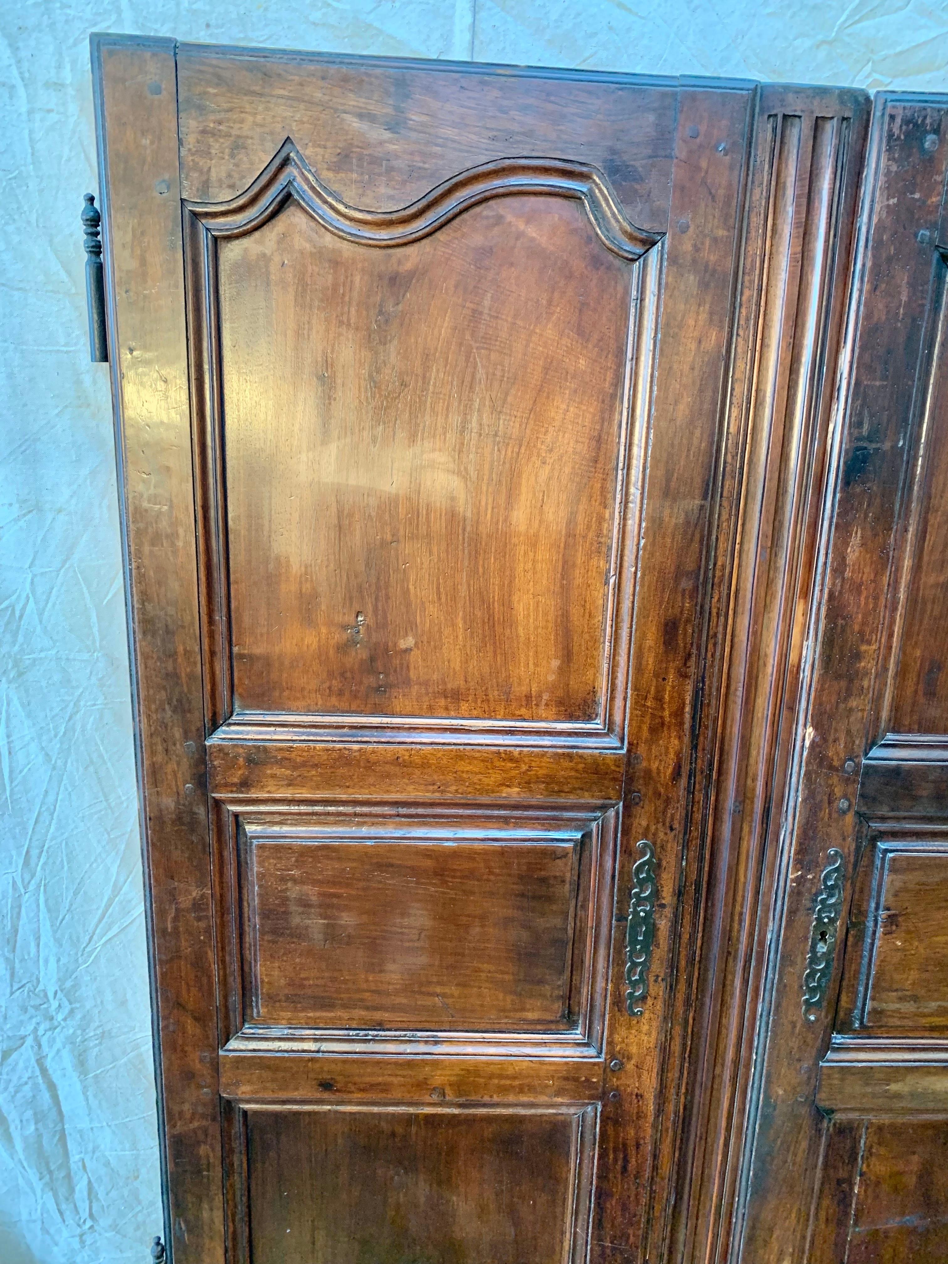 Iron 19th Century French Armoire Doors - a Pair