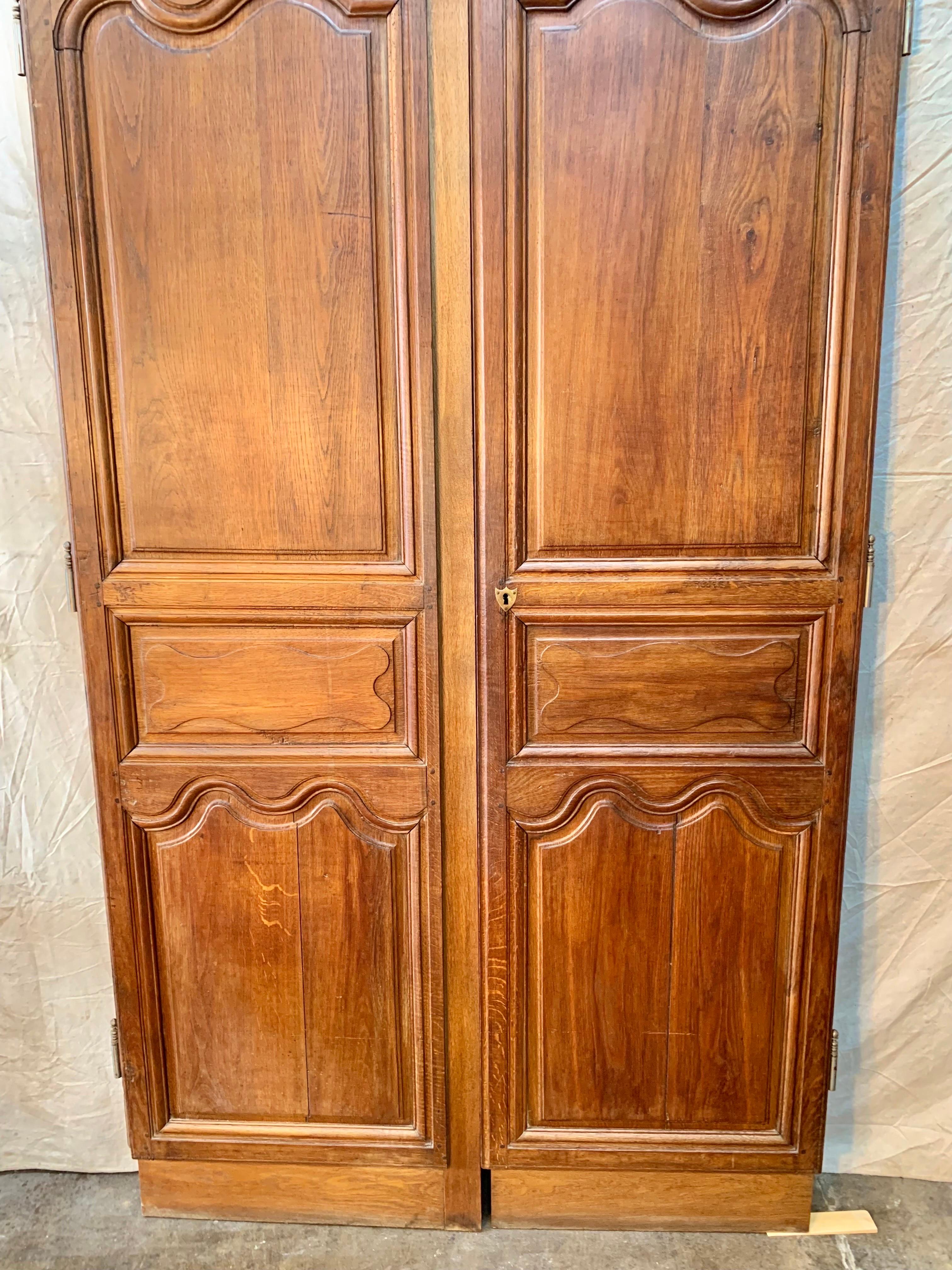 Iron 19th Century French Armoire Doors - a Pair For Sale
